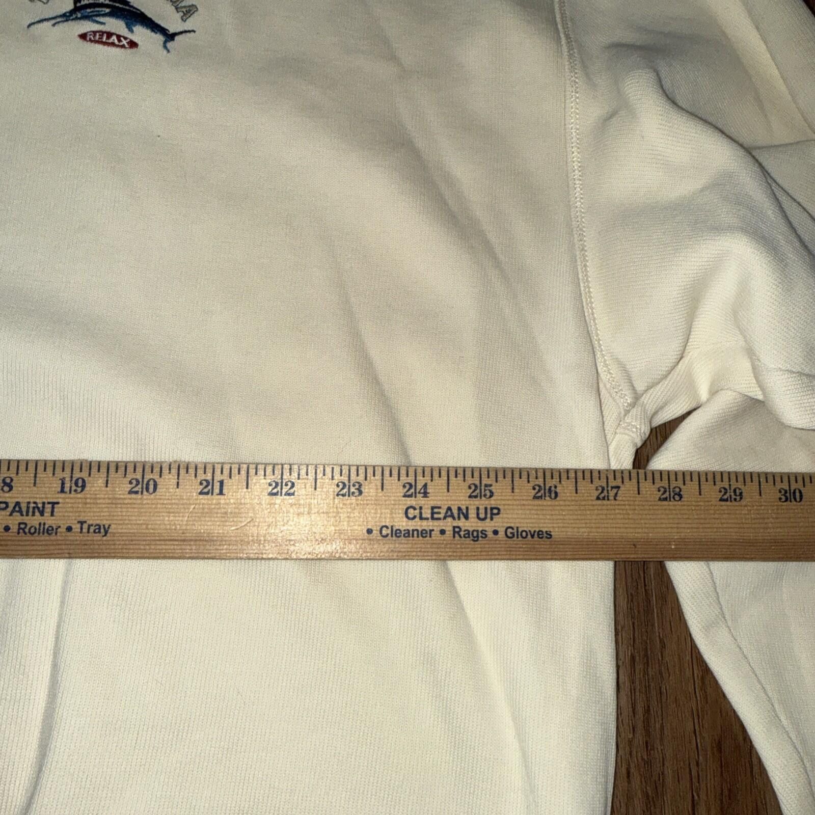 Tommy Bahama Y2K Tommy Bahama Relax 1/4 Quarter Zip Sweater Pale Cream Size US XXL / EU 58 / 5 - 4 Thumbnail