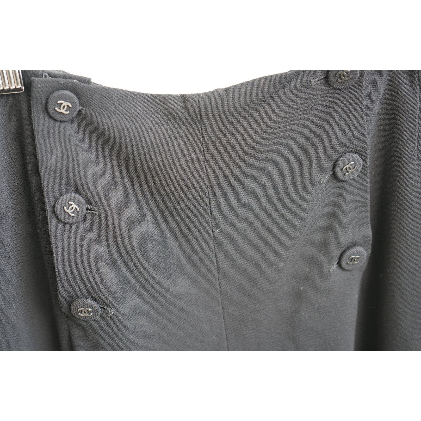 VTG Chanel Boutique High Waisted Button Front Wide Leg Pants