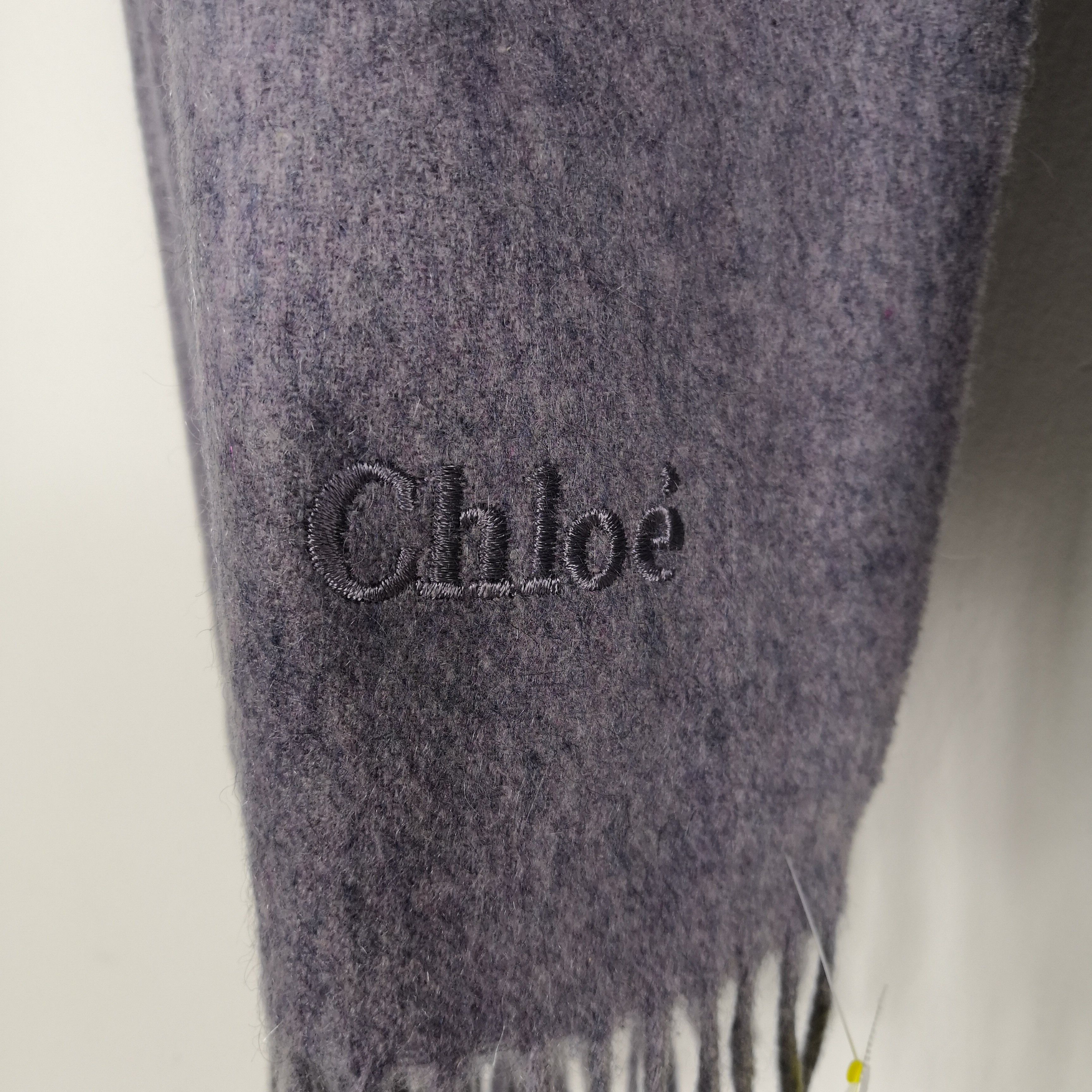 Vintage Vintage CHLOE Scarf Muffler Wool Scarves Size ONE SIZE - 4 Preview