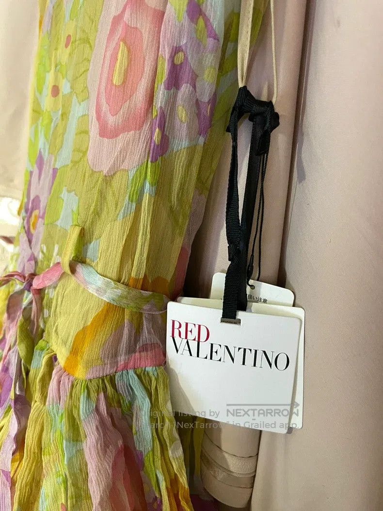 Valentino Valentino Printed silk mulberry silk dress Size M / US 6-8 / IT 42-44 - 7 Thumbnail
