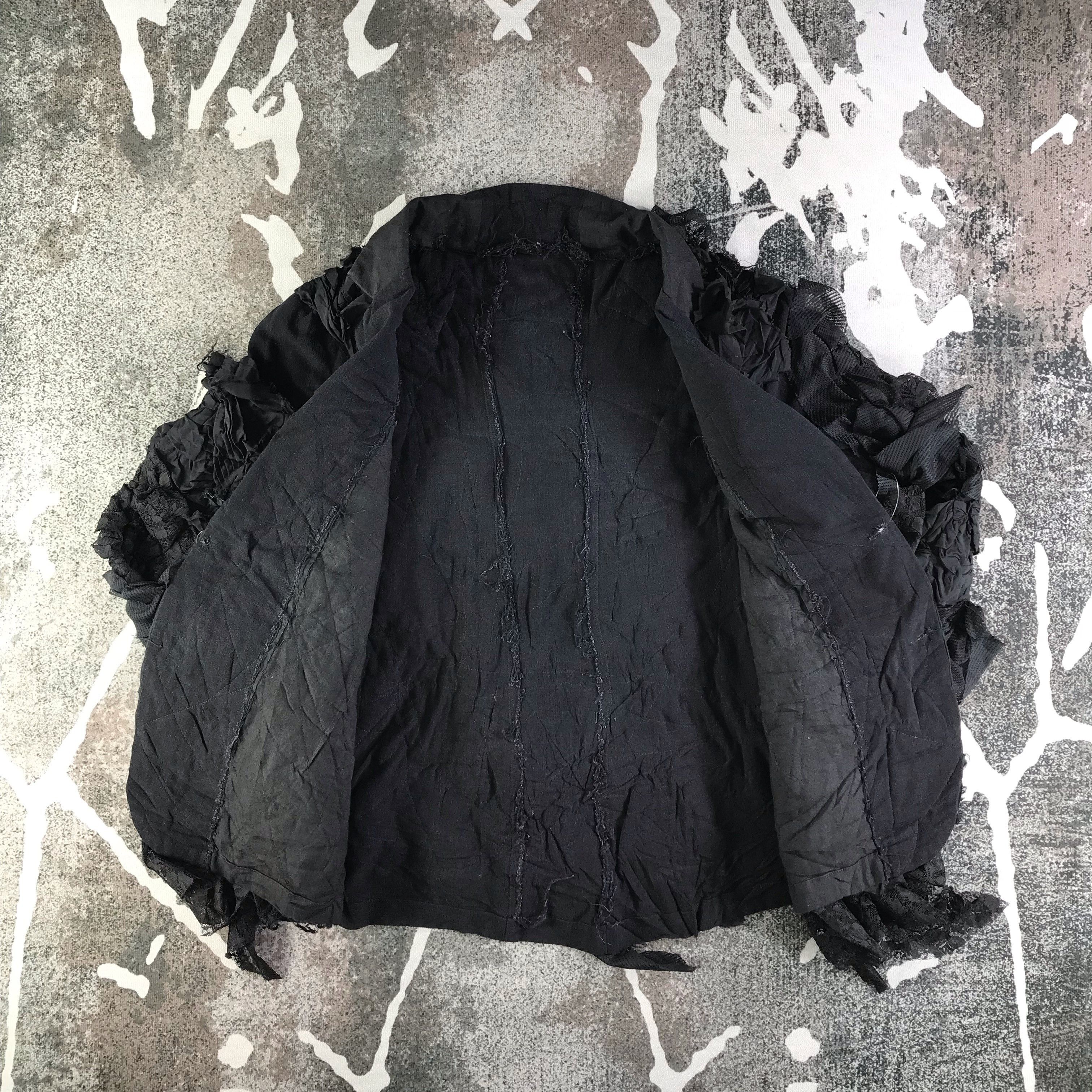 Japanese Brand × Vintage Unknown Ruffled Floral Blazer Coat Jacket Size US L / EU 52-54 / 3 - 2 Thumbnail