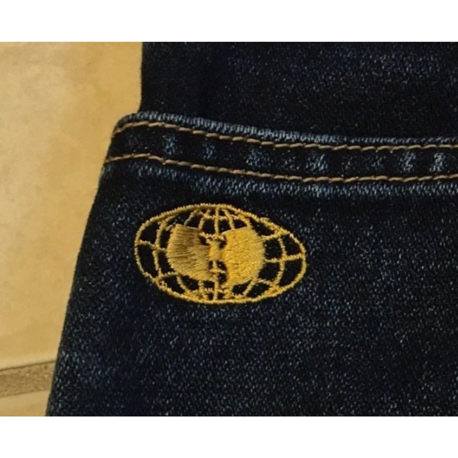 Vintage VINTAGE Wu Wear 90s Denim Jeans Baggy 40/31 Blue Hip Hop NYC Rap Distressed Relaxed Men's Jeans Size US 40 / EU 56 - 4 Thumbnail