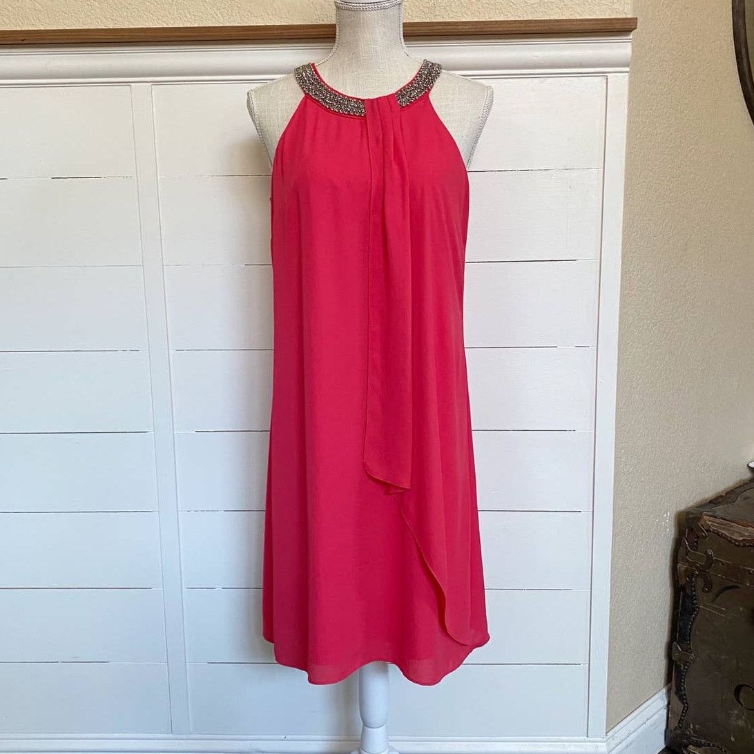 Vintage Joseph Ribkoff Jeweled Neckline Sleeveless Dress 8 Size M / US 6-8 / IT 42-44 - 14 Thumbnail