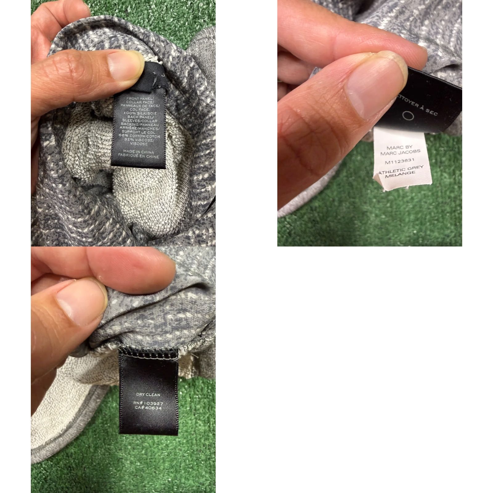Marc by Marc Jacobs Marc by Marc Jacobs Button Up Shirt Women's S Gray Short Sleeve Geometric Casual Designer Button-Up Shirt Mens? Size S / US 4 / IT 40 - 8 Thumbnail