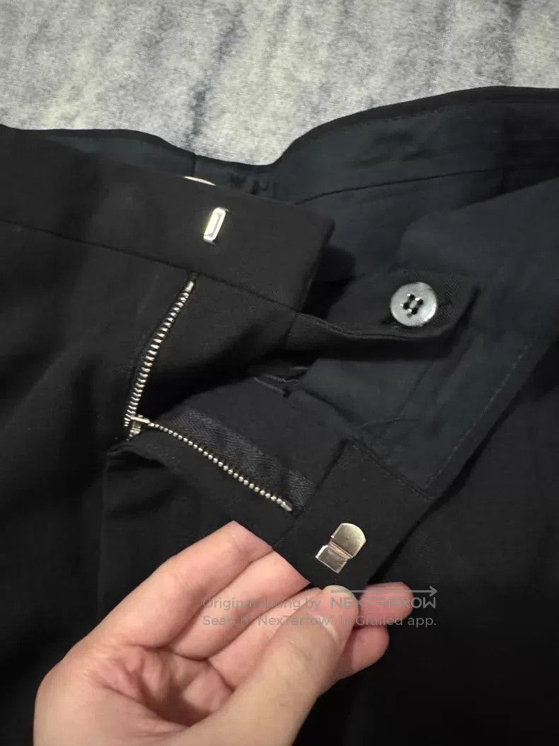 Saint Laurent Paris Saint Laurent Paris Black Samurai Satin Wool Smoking Pants Size US 30 / EU 46 - 7 Thumbnail