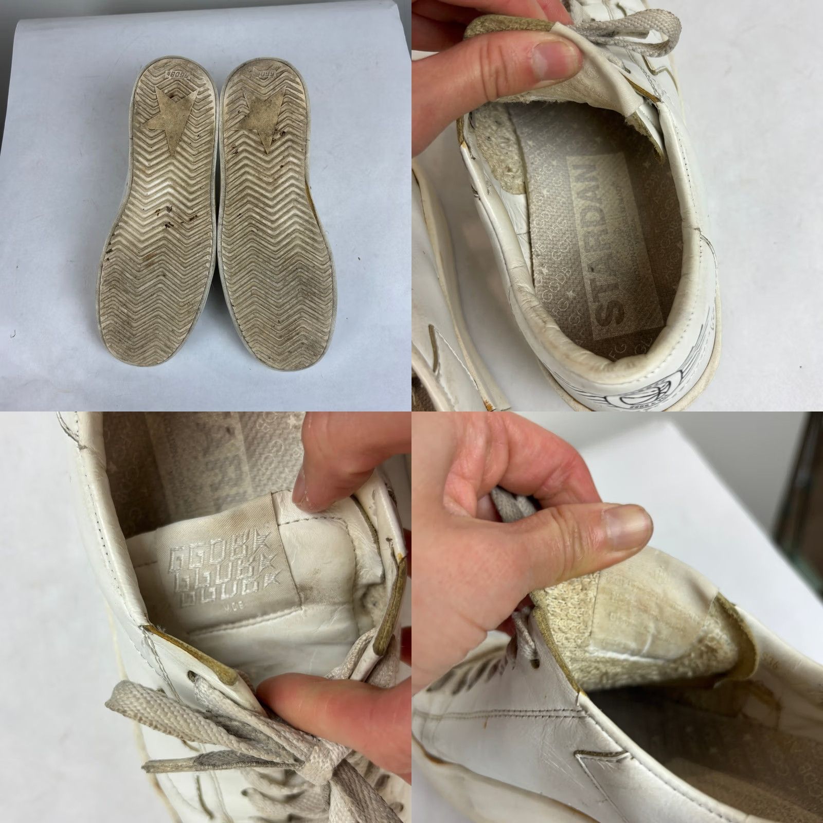 Golden Goose Golden Goose GGDB Stardan Leather Low Top Trainers Sneakers Women 36 White 6 US Women’s Shoes Size M / US 6-8 / IT 42-44 - 8 Thumbnail