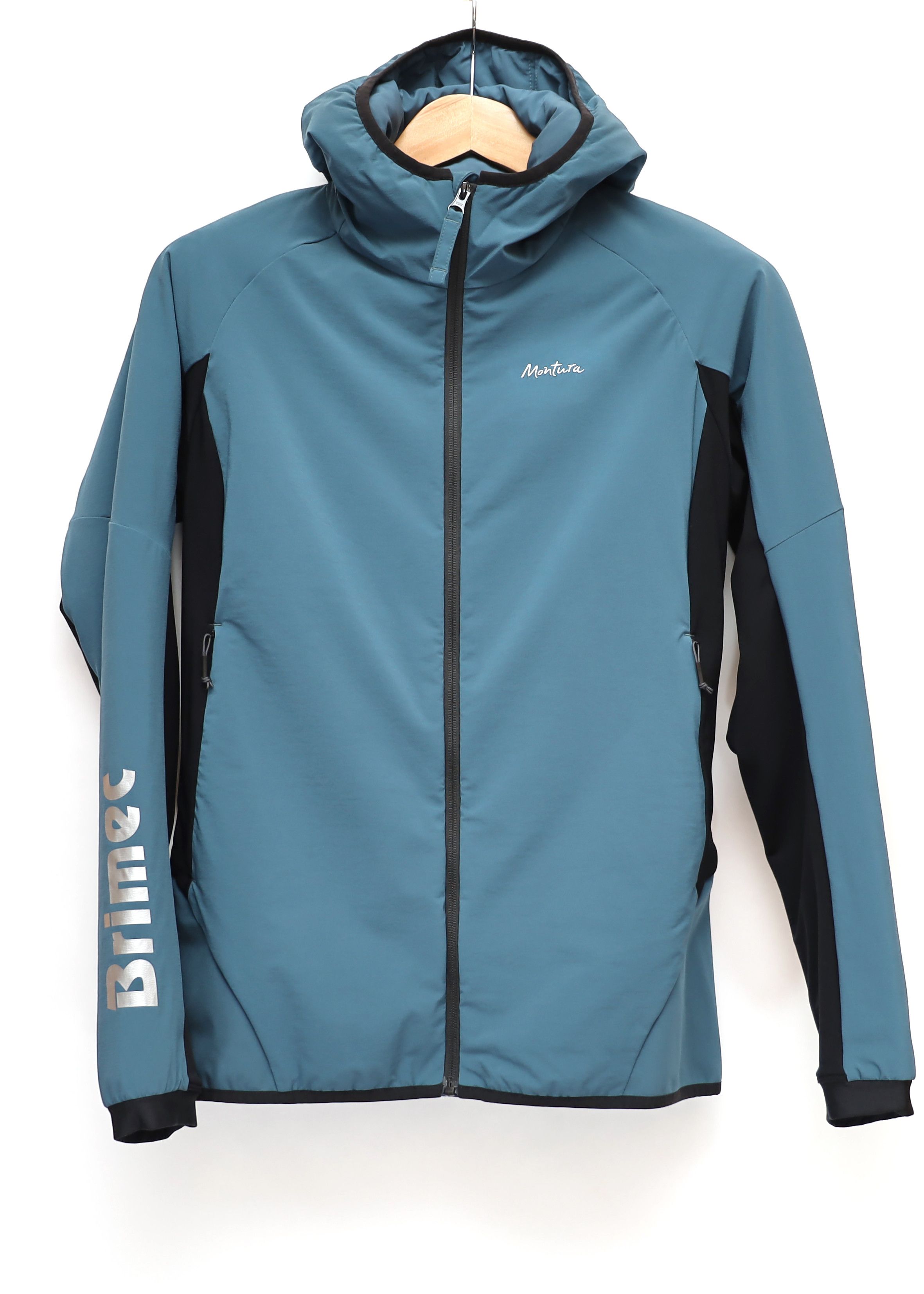 image of Outdoor Life Montura Blue Lightweight Windbreaker Hooded Jacket Size L in Women Montura Blue Lightw