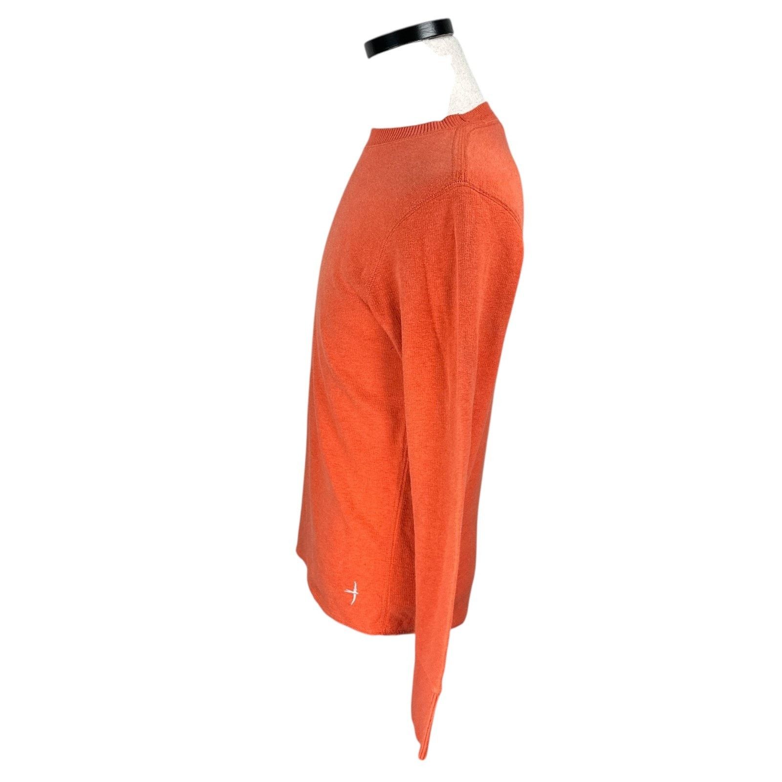 Relwen Relwen Sweater Men Small Orange Cotton Lightweight Pullover Size US S / EU 44-46 / 1 - 4 Thumbnail