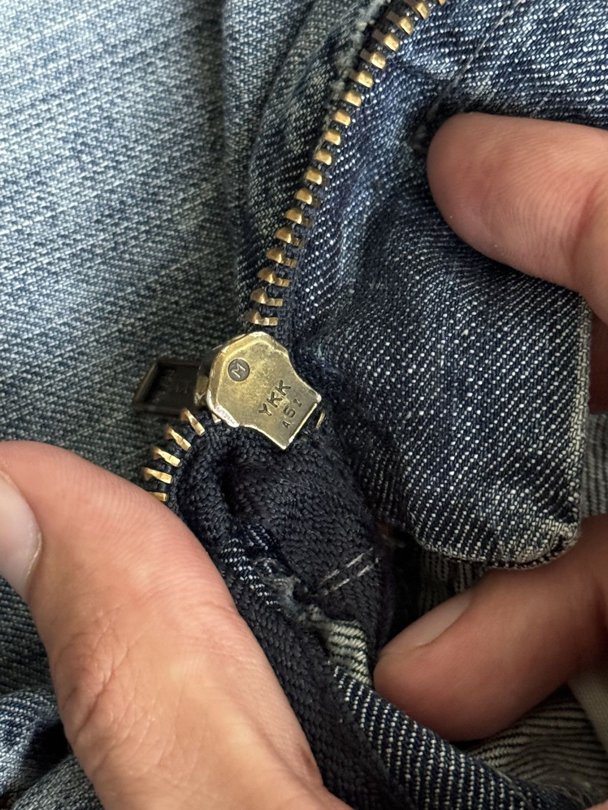Armani × Vintage Vintage Armani Y2K distressed trash denim pants Size US 30 / EU 46 - 9 Thumbnail