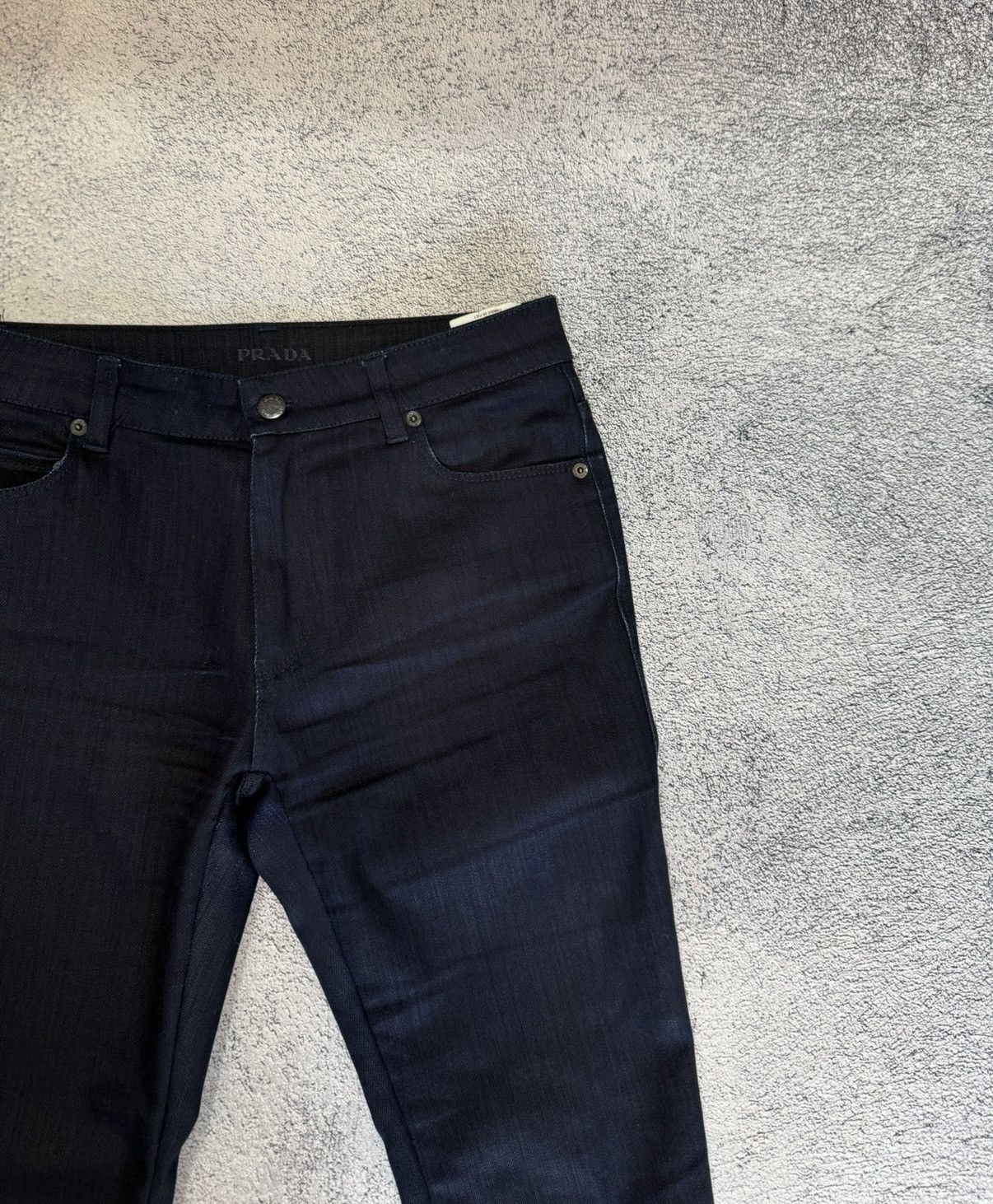Prada Prada Women Jeans Straight Dark Indigo Denim Italy Size 29 Size 29" - 14 Thumbnail