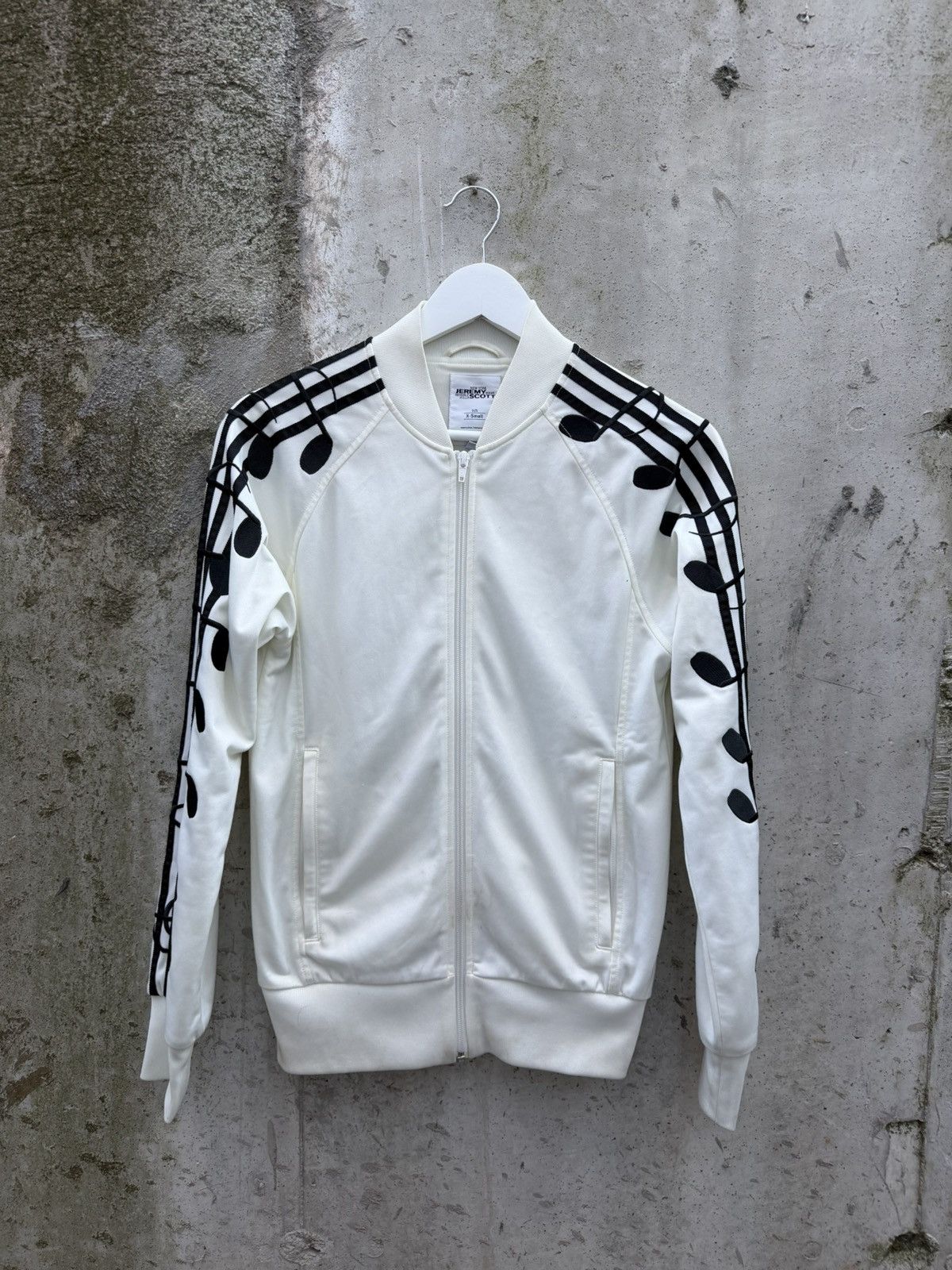 Adidas × Jeremy Scott Jeremy Scott X Adidas Musical Note White Track Jacket Size US XS / EU 42 / 0 - 1 Thumbnail