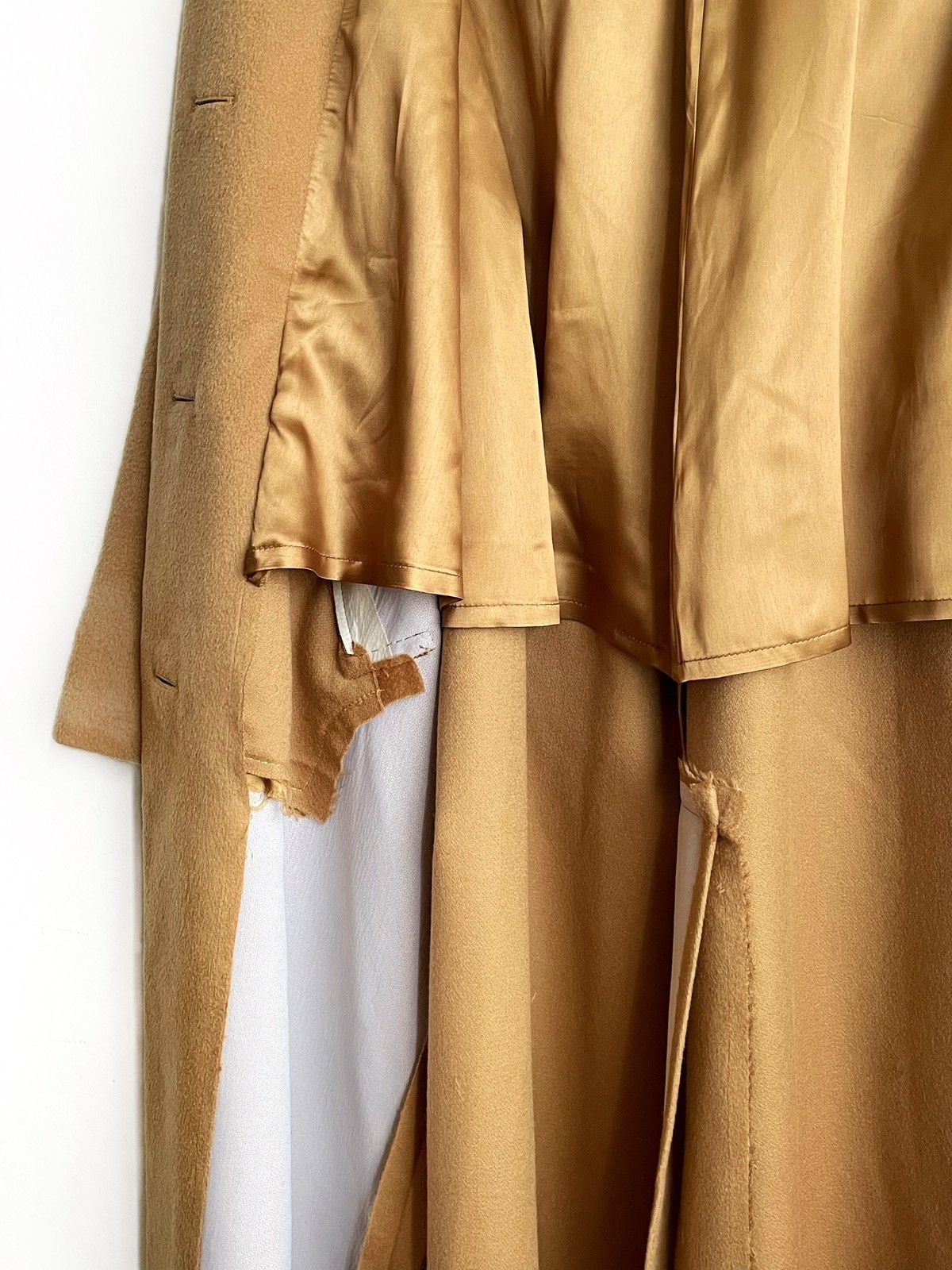 Celine Vintage Celine Paris Camel Wool Coat Single Breasted Iconic Size XL / US 12-14 / IT 48-50 - 6 Thumbnail