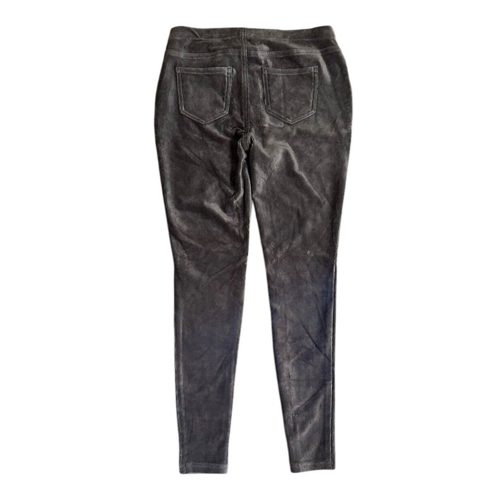 Faded Glory Faded Glory Jeggings S Gray Velvet Velour Stretch Pull On Size 28" / US 6 / IT 42 - 4 Thumbnail