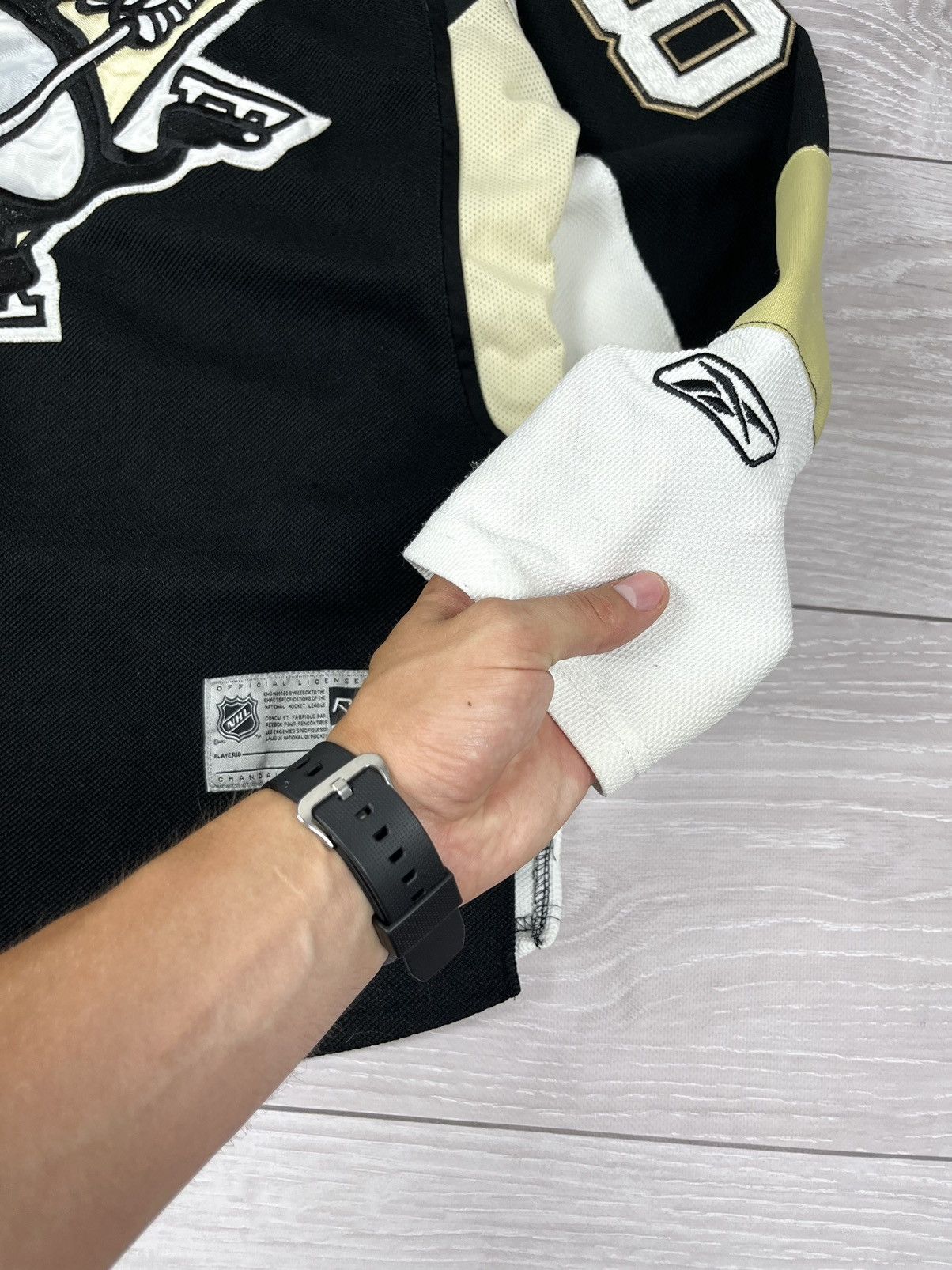 NHL Pittsburgh Penguins Reebok Crosby NHL Black Hockey Jersey Size US L / EU 52-54 / 3 - 6 Thumbnail