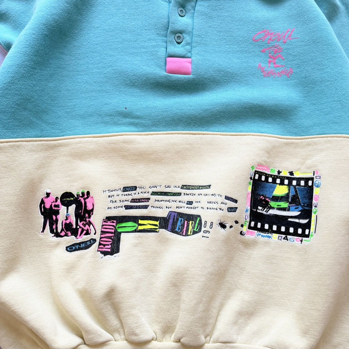 Vintage 1988 O’Neill Big Logo Sweatshirt Billabong Vibe Surf