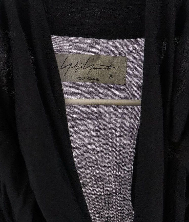Yohji Yamamoto Pour Homme 21SS Wrinkled Long Jacket Size US L / EU 52-54 / 3 - 3 Thumbnail