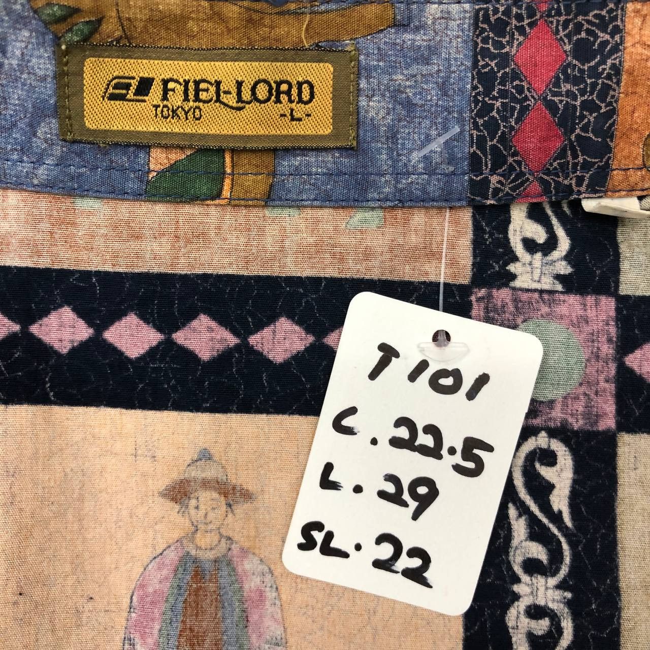 Japanese Brand T101 VTG FULLPRINT FIEL-LORD TOKYO SHIRTS Size US L / EU 52-54 / 3 - 7 Thumbnail