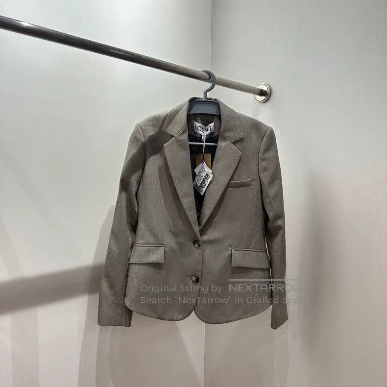Loewe Loewe Single-breasted back pleated suit jacket Size XXS / US 00 / IT 34 - 1 Thumbnail