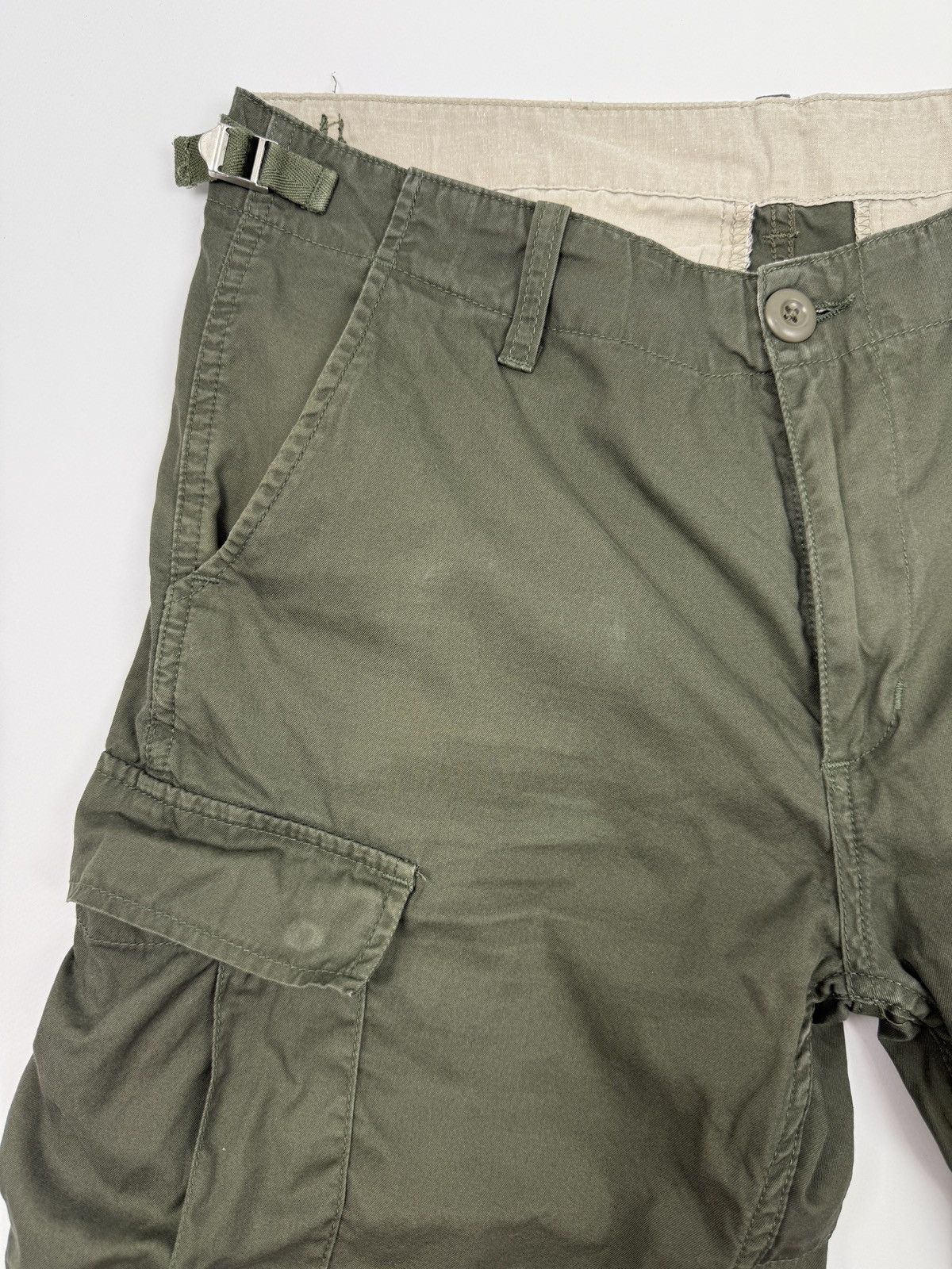 Carhartt Wip Carhartt WIP Army Green Aviation Cargo Shorts W31 Size US 31 - 3 Thumbnail