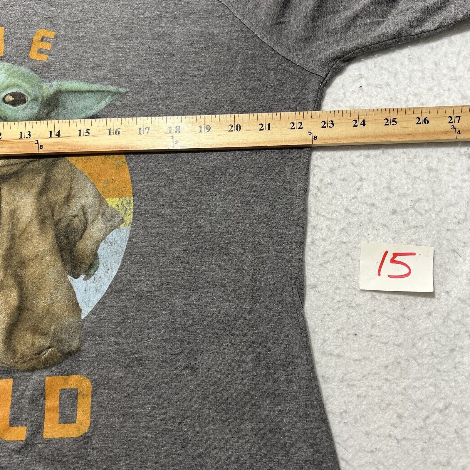 Disney Disney XXL Star Wars Baby Yoda Long Sleeve Graphic T Shirt Size XXL / US 16-18 / IT 52-54 - 8 Thumbnail