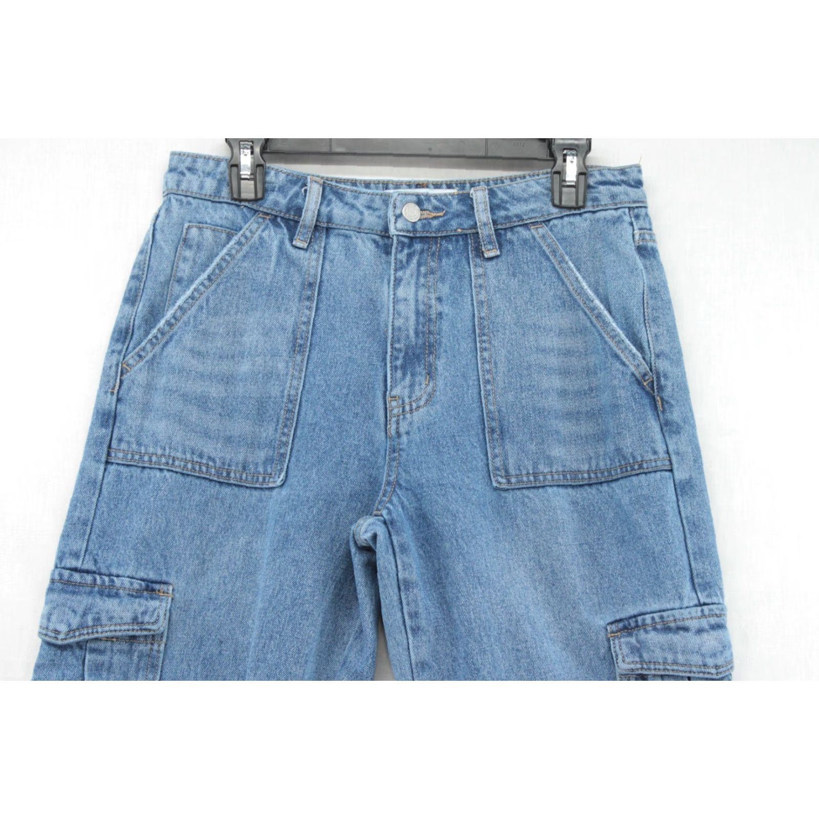 Vintage VERVET Jeans Women 30 Relaxed Cargo Wide Leg Y2K Grunge Skater Punk High Rise Jeans Size 30" / US 8 / IT 44 - 2 Thumbnail
