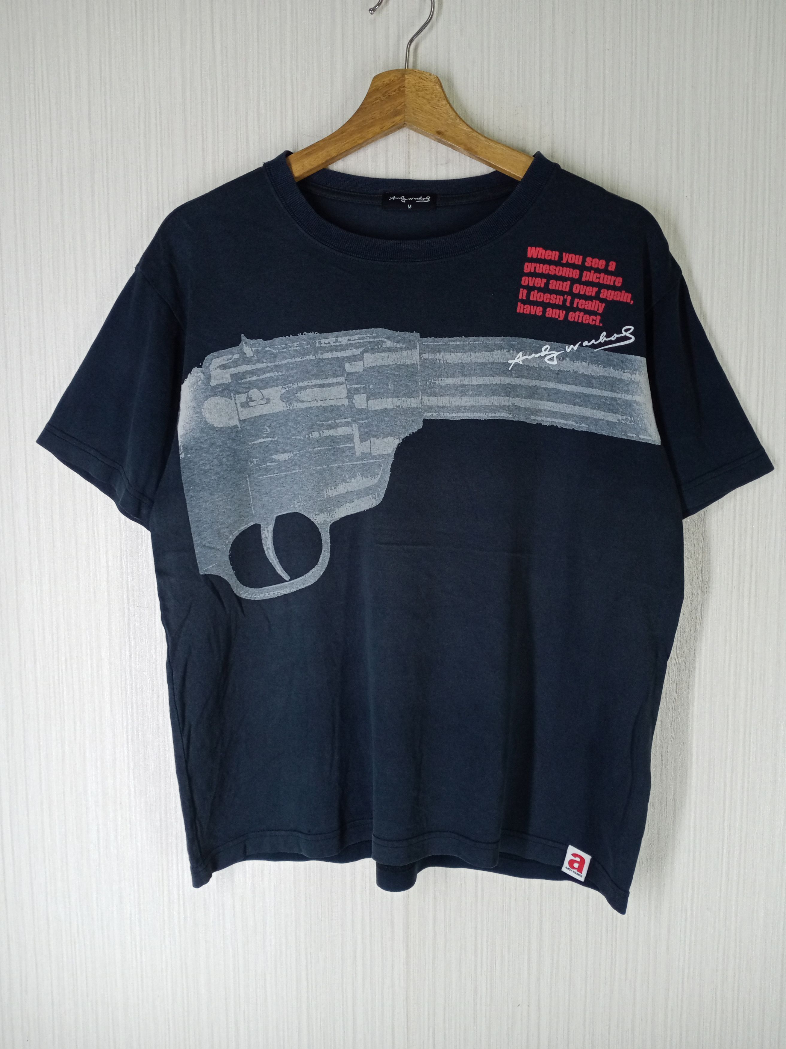 Andy Warhol Rare Vintage Andy Warhol Gun Tshirt Size US M / EU 48-50 / 2 - 1 Thumbnail