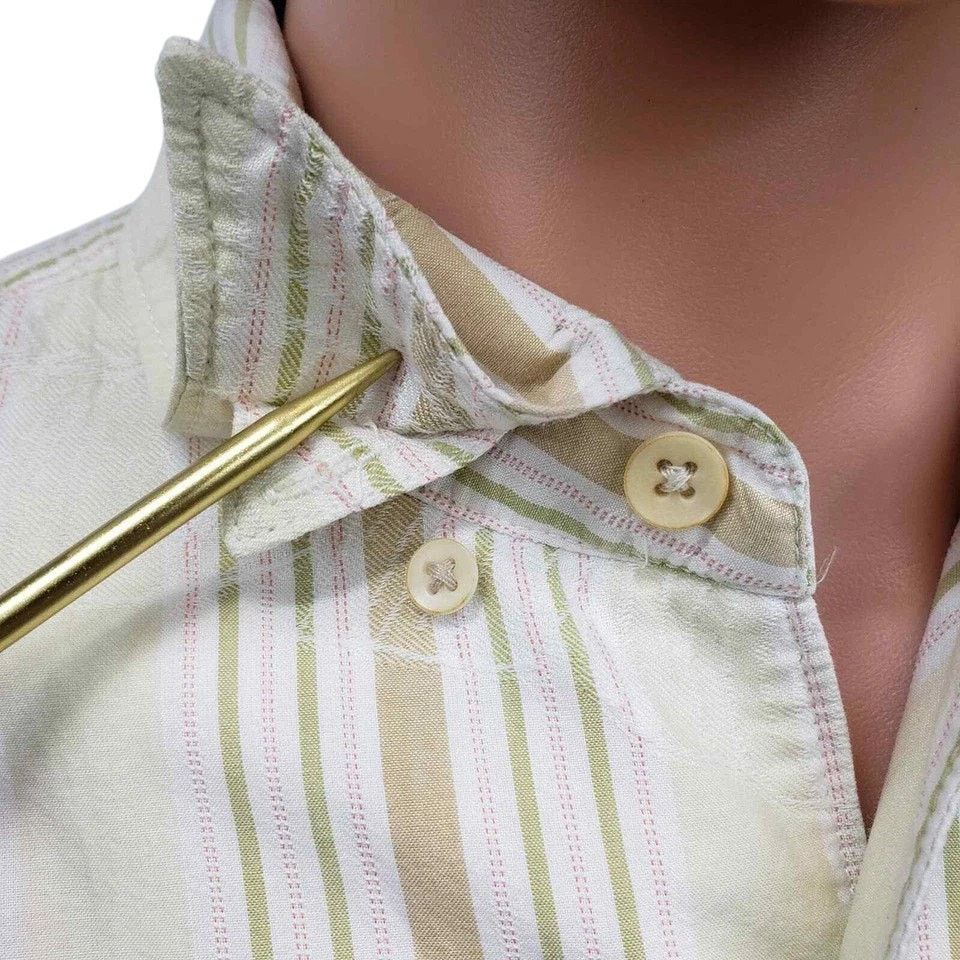 Tommy Bahama Tommy Bahama Shirt Tencel Hidden Button down Striped Floral Size US L / EU 52-54 / 3 - 4 Thumbnail