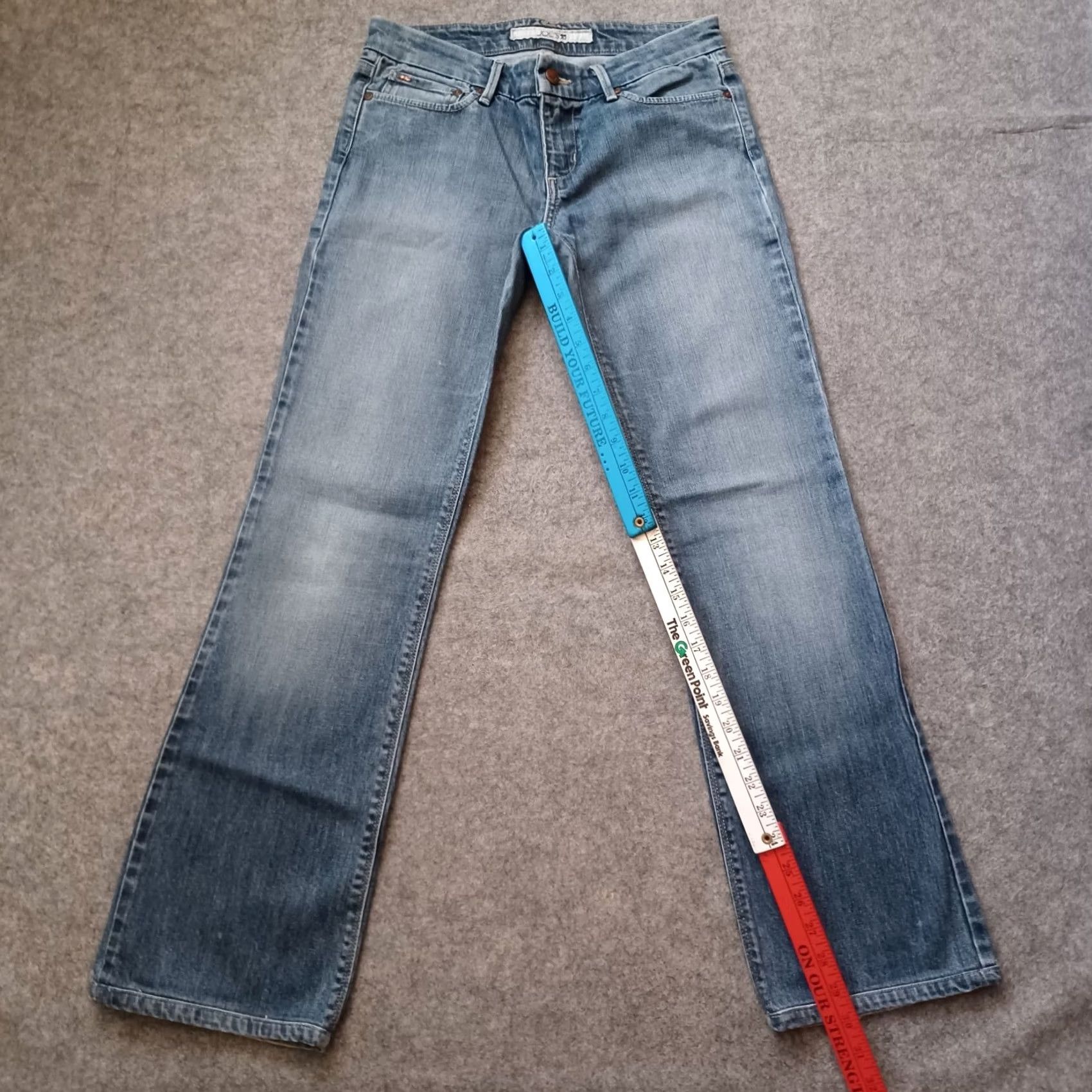 Vintage Joes Jeans Womens Jeans W28 Blue Boot Cut Mid Rise Medium Wash Distressed Ladies Size 28" / US 6 / IT 42 - 4 Thumbnail