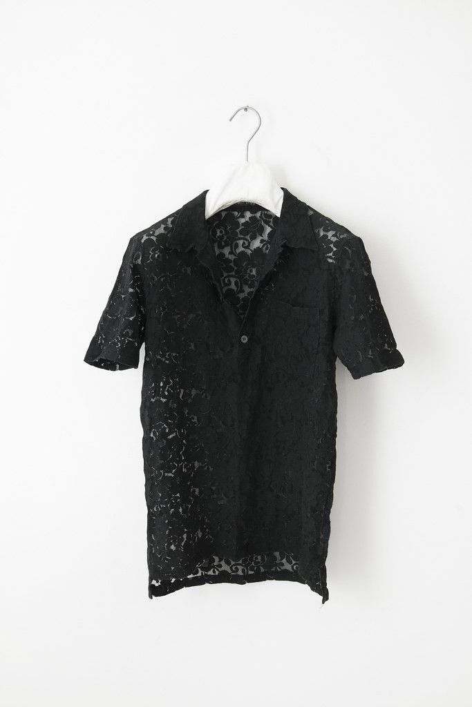 Helmut Lang SS96 lace polo shirt Size S / US 4 / IT 40 - 1 Thumbnail