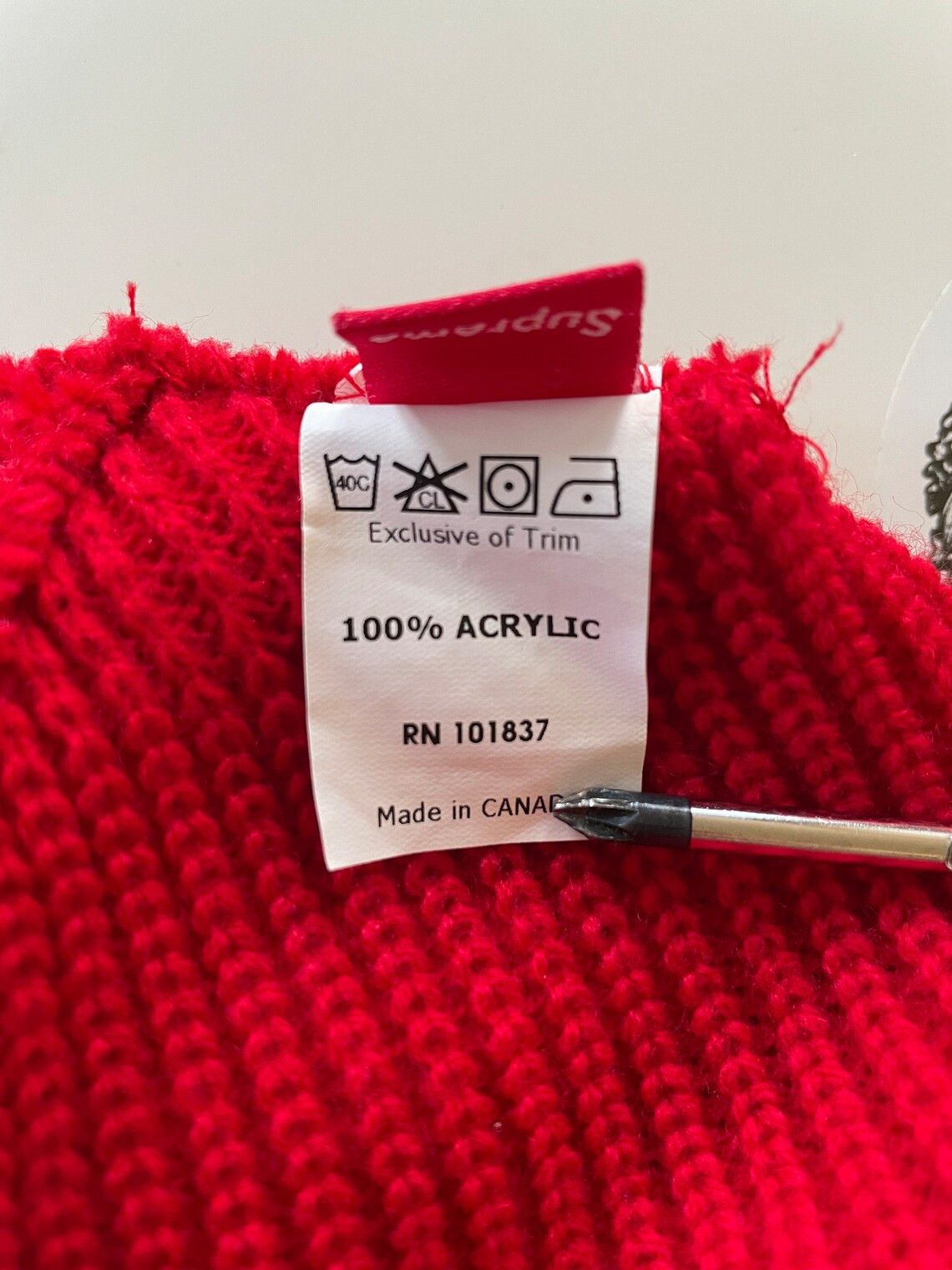 Supreme × Vintage Vintage 2002 Supreme Knit Balaclava Beanie Size ONE SIZE - 3 Thumbnail