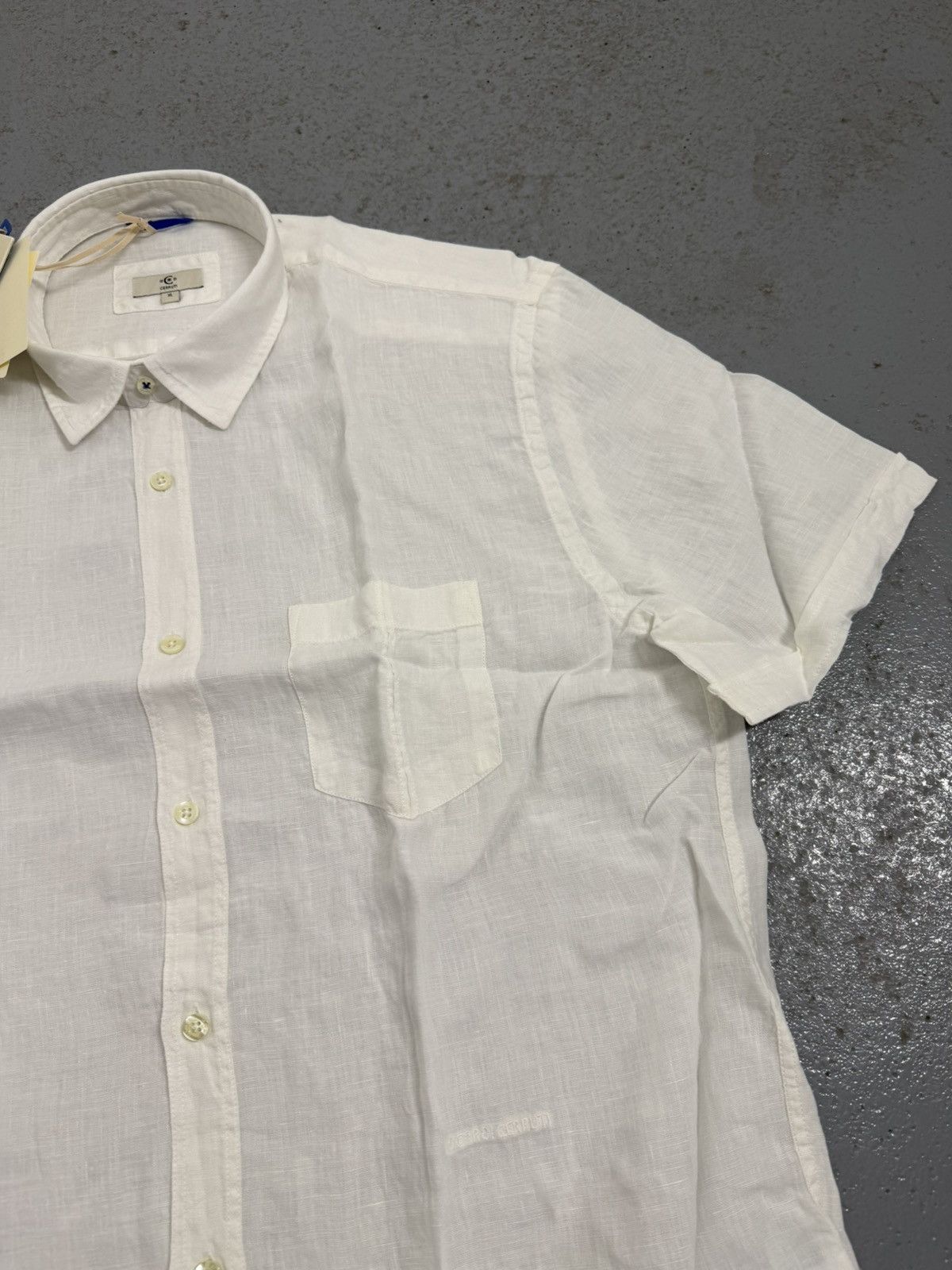 Cerruti 1881 Cerruti 1881 100% Linen Short Sleeve Shirt Size US XL / EU 56 / 4 - 8 Thumbnail