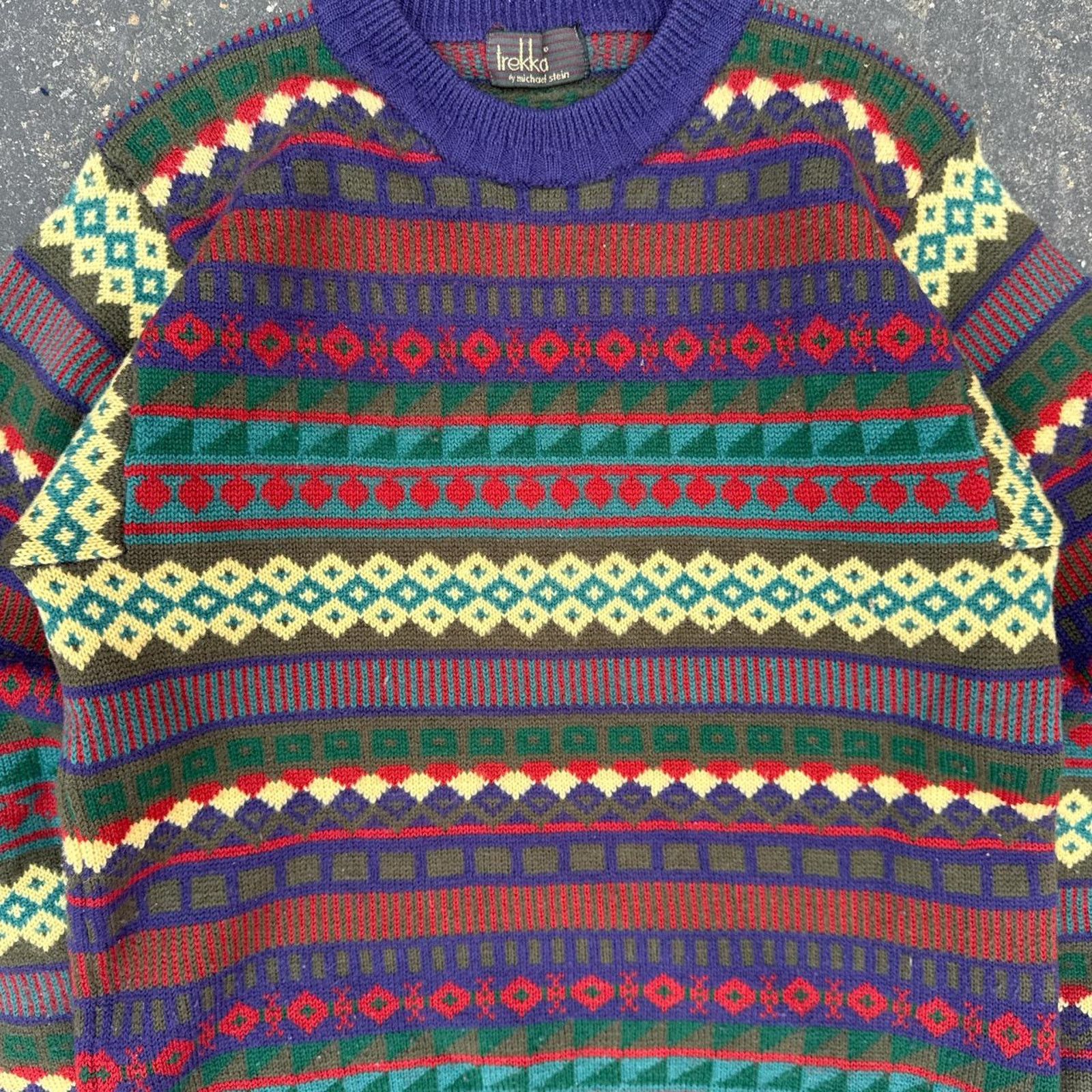Vintage Vintage 90s Retro Trekka Michael Stein Sweater Size Medium Size M / US 6-8 / IT 42-44 - 3 Thumbnail