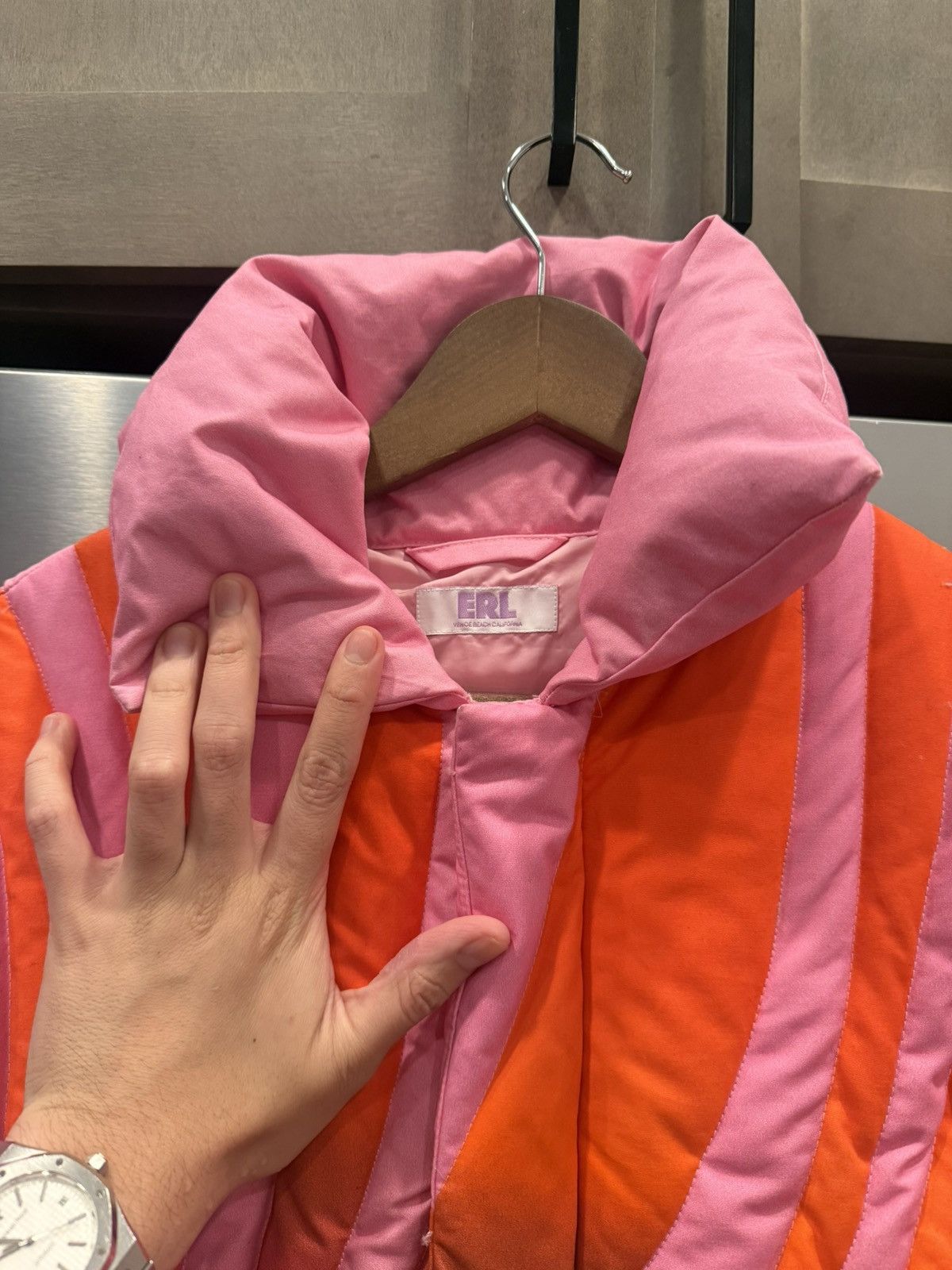 ERL ERL Pink Sunset Puffer Jacket Size US L / EU 52-54 / 3 - 2 Thumbnail