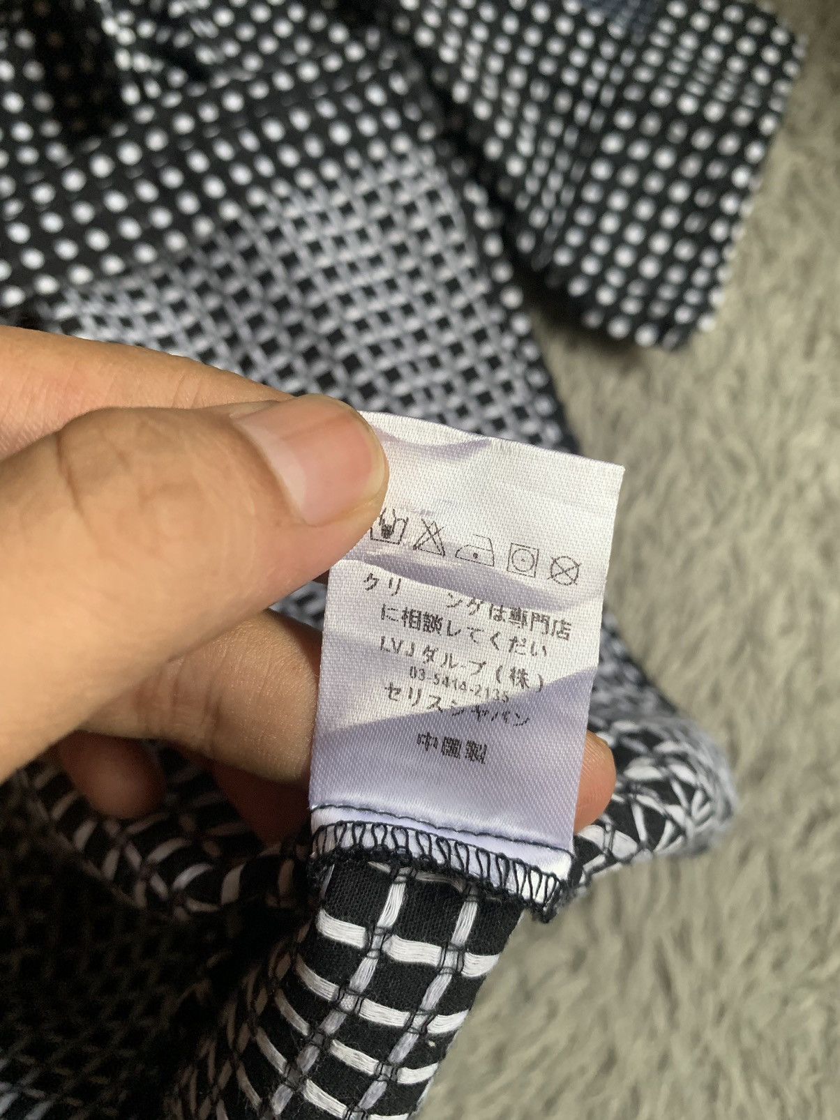 Alexander Wang Alexander Wang Polkadot Sashiko Stich Collarless Shirt Size US L / EU 52-54 / 3 - 5 Thumbnail