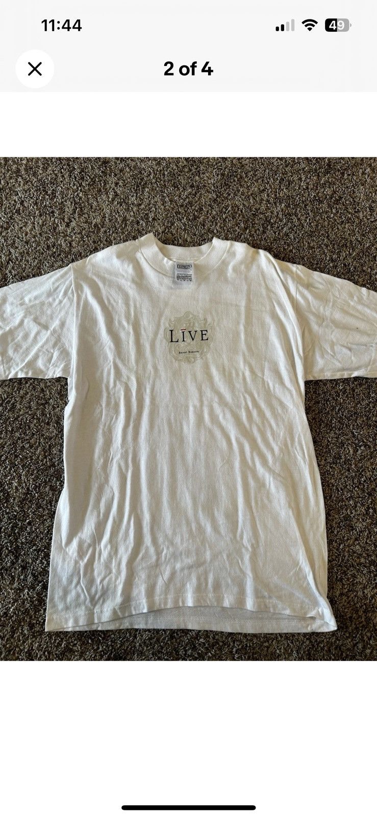 Vintage 1997 live secret samadhi tour band T large Size US L / EU 52-54 / 3 - 2 Thumbnail