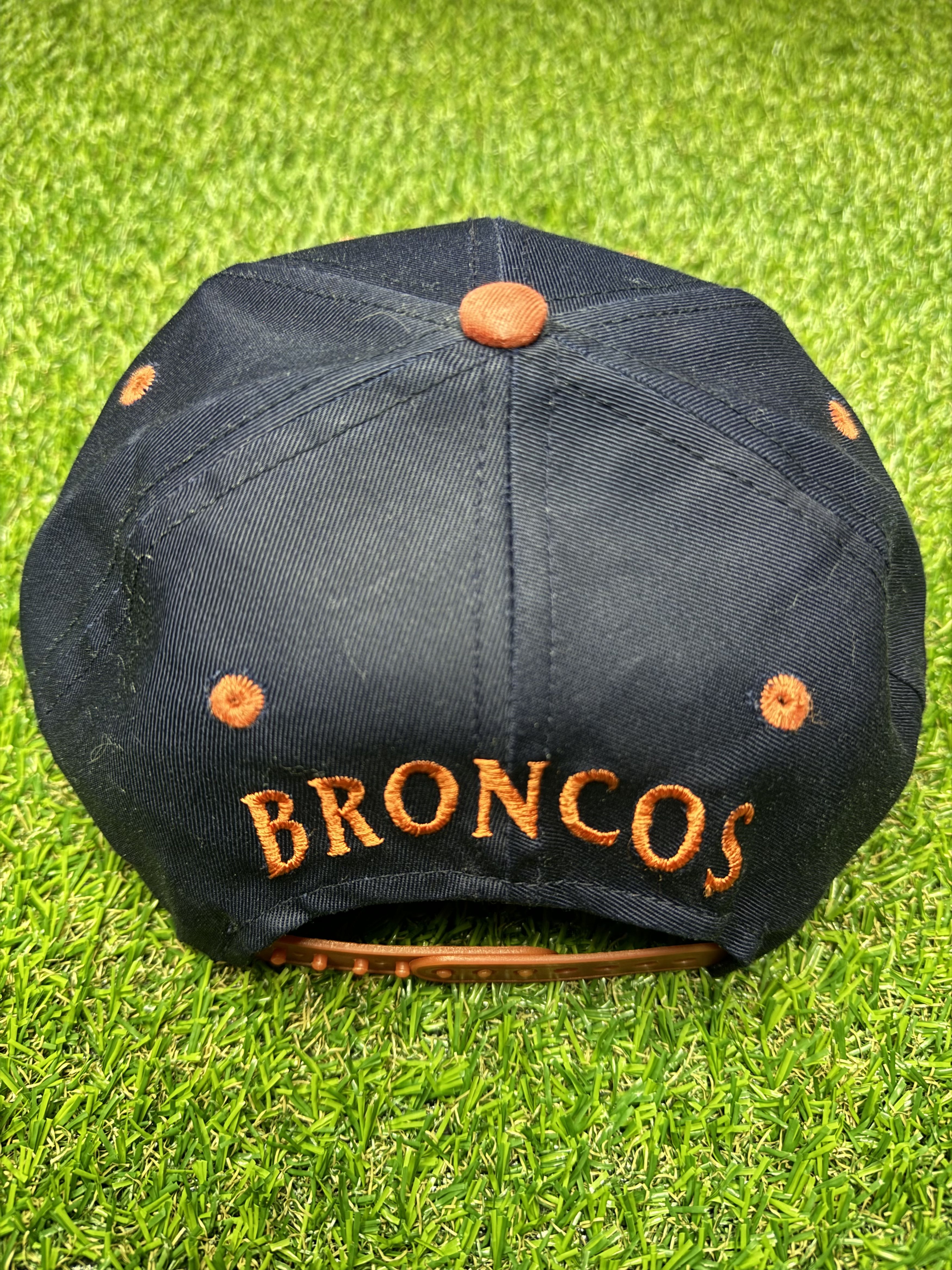 NFL × Twins Enterprise Inc. Denver Bronco Blue with Orange Bill NFL Twins Enterprise Hat Size ONE SIZE - 4 Thumbnail