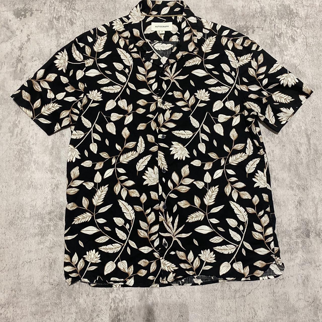 Other Black and tan floral button-up shirt #floralshirt Vintage Size US M / EU 48-50 / 2 - 1 Thumbnail