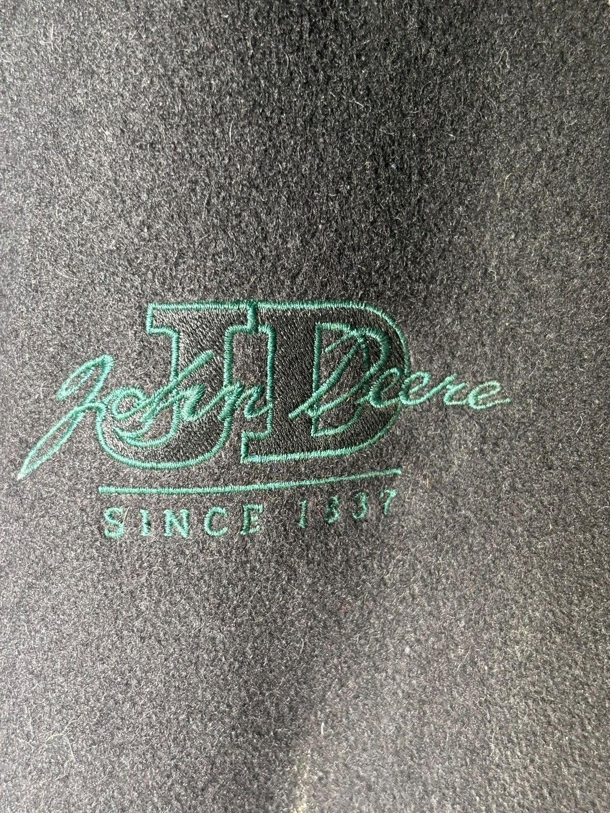 Vintage 90s John Deere Leather Bomber Jacket Size US XL / EU 56 / 4 - 3 Thumbnail