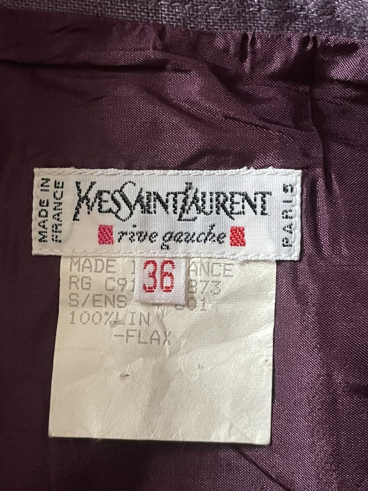 Yves Saint Laurent Yves Saint Laurent 90s Wrap Skirt Size 26" / US 2 / IT 38 - 4 Thumbnail
