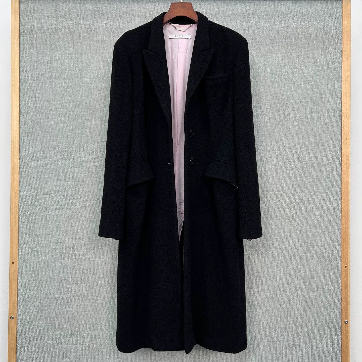 Givenchy Givenchy Black Wool Women's Coat Size M / US 6-8 / IT 42-44 - 1 Thumbnail