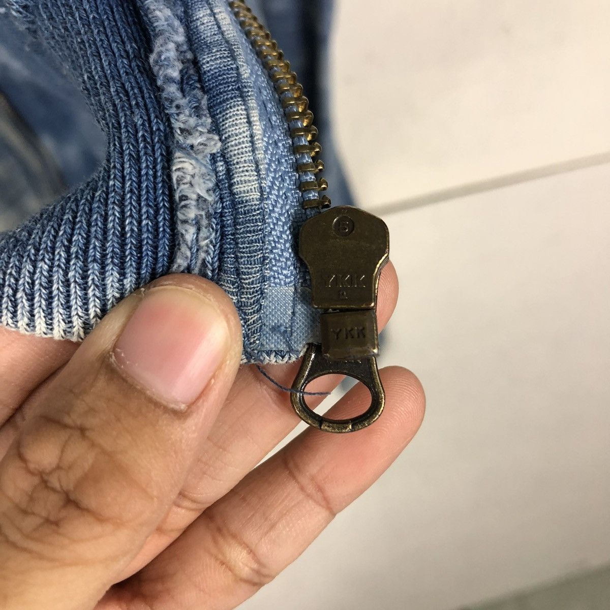 Japanese Brand 📌ACID WASH BIKER ZIPPER JACKET ROIAL CALIFORNIA Size US M / EU 48-50 / 2 - 19 Thumbnail