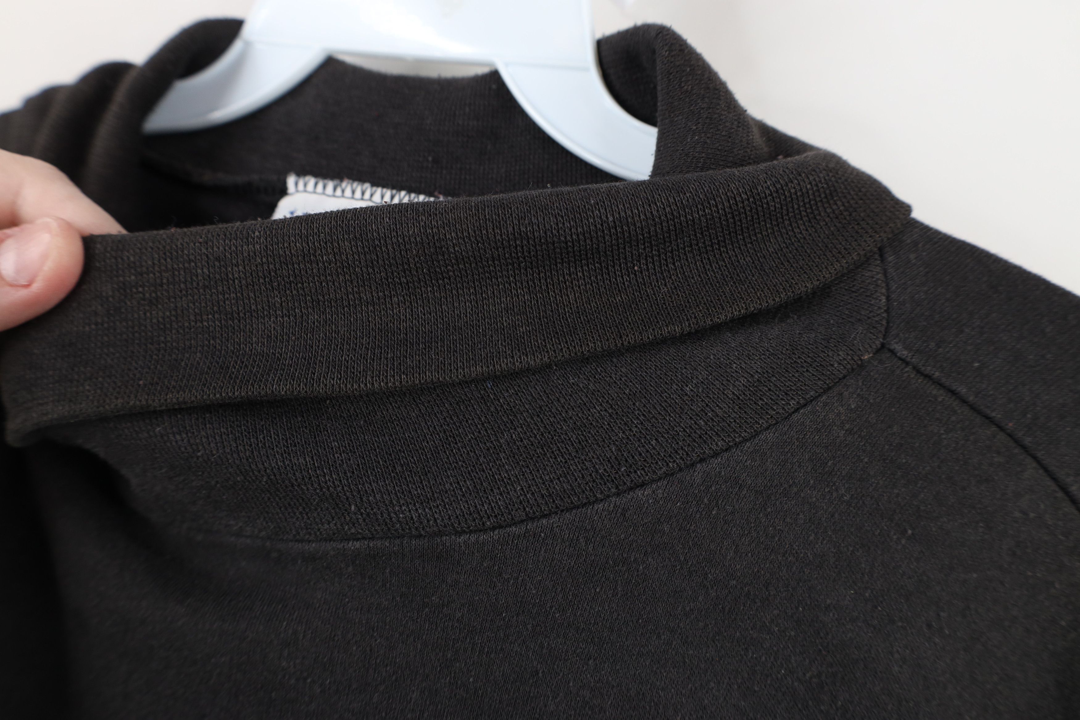 Vintage Vintage 90s Streetwear Blank Turtleneck T-Shirt Black USA Size US XL / EU 56 / 4 - 6 Thumbnail