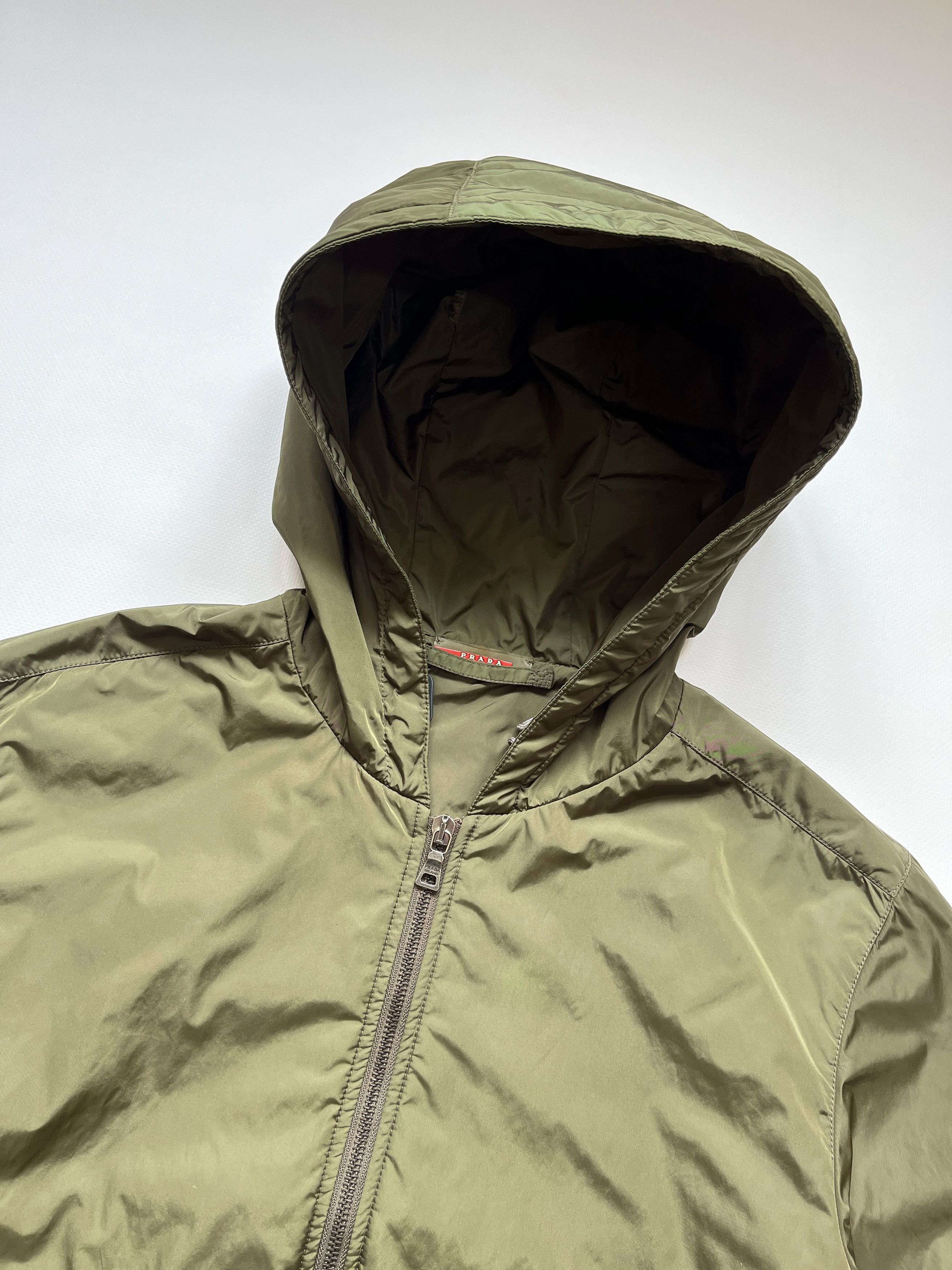 Prada Vintage Prada Red Tab Padded Nylon Jacket Size US L / EU 52-54 / 3 - 9 Thumbnail