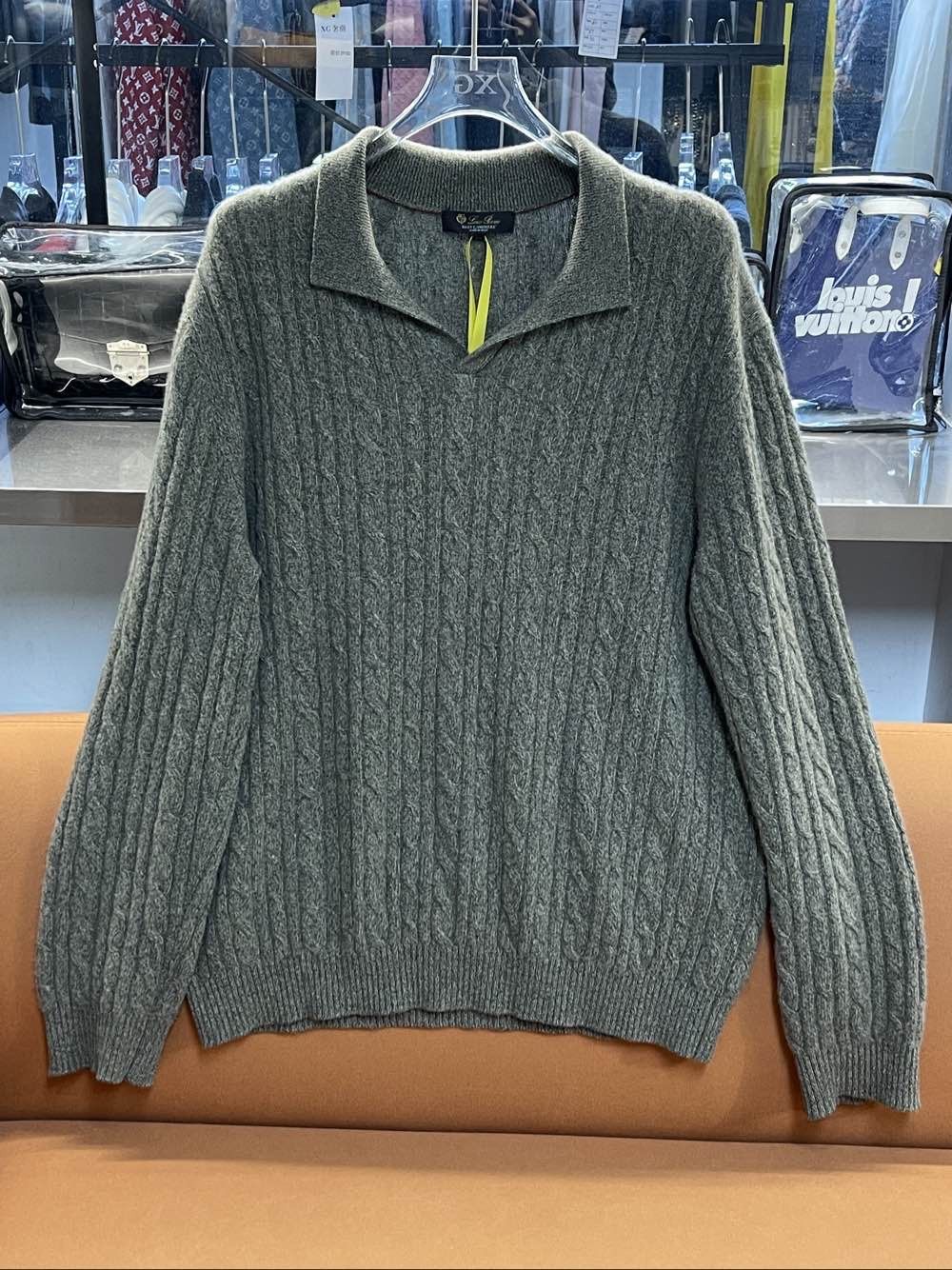 Loro Piana Loro Piana Baby Cashmere Cable Knit Polo Sweater Size 52 Size US L / EU 52-54 / 3 - 1 Thumbnail