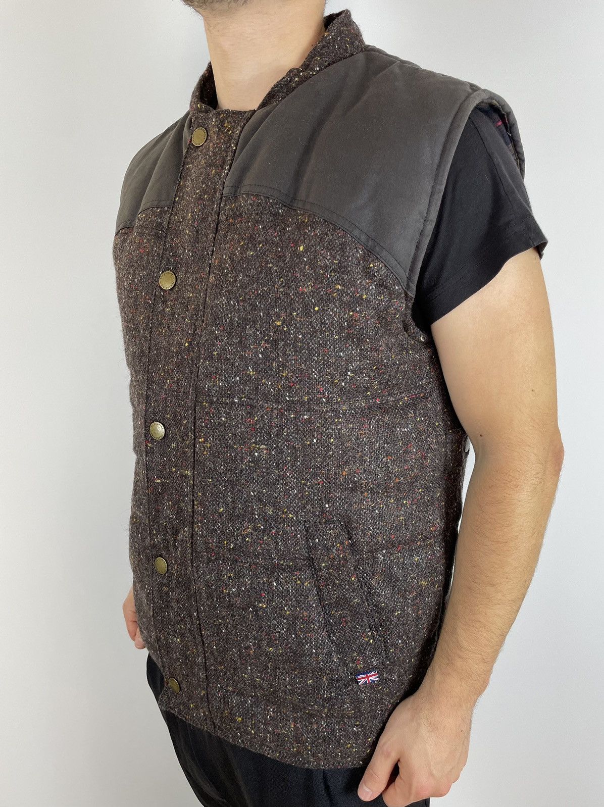Harris Tweed × Peregrine Men’s Peregrine X Harris Tweed Herringbone Vest Jacket M/L Size US L / EU 52-54 / 3 - 2 Thumbnail