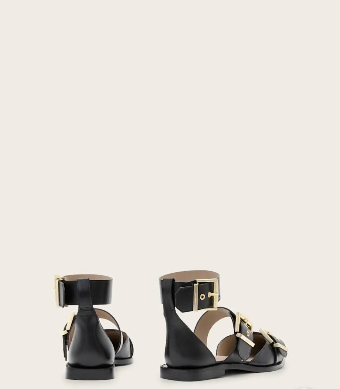 Allsaints Sutton Leather Pointed Toe Shoes Size US 7 / IT 37 - 2 Thumbnail