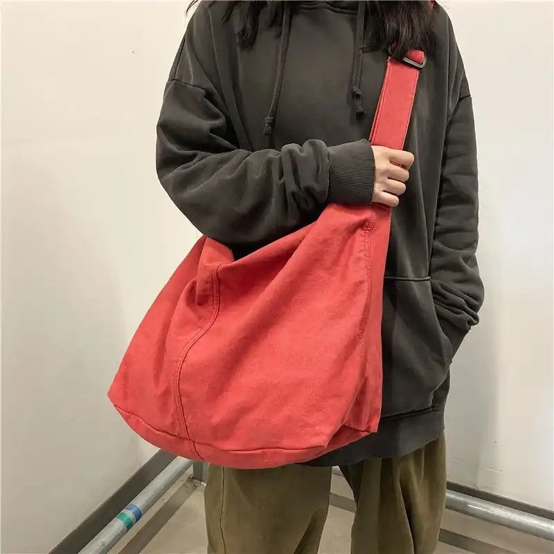Japanese Brand Canvas Crossbody Bag Size ONE SIZE - 4 Thumbnail
