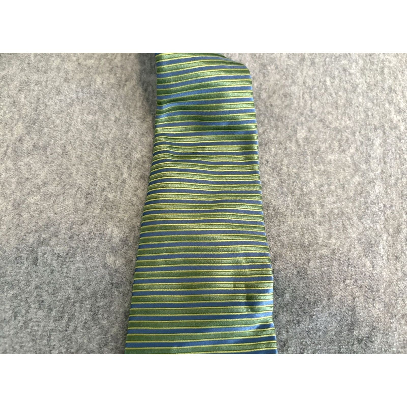 Robert Talbott Robert Talbott Chelsea Silk Tie Green Striped Men Tie 57-60in Silk Classic Length Mens Size ONE SIZE - 5 Thumbnail