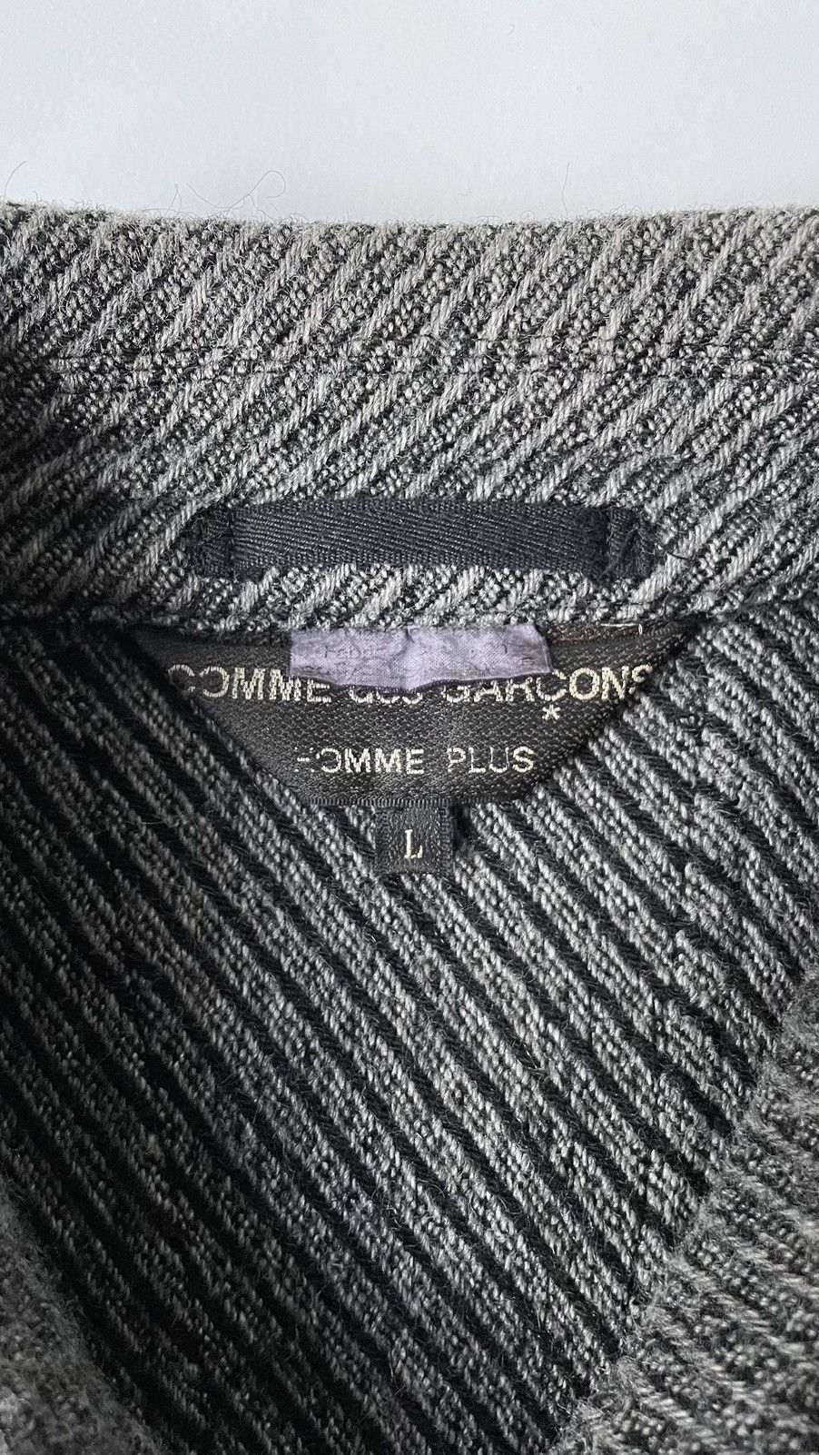 Comme des Garcons A/W 03 Panelled Raw Seam Overcoat Size US L / EU 52-54 / 3 - 4 Thumbnail