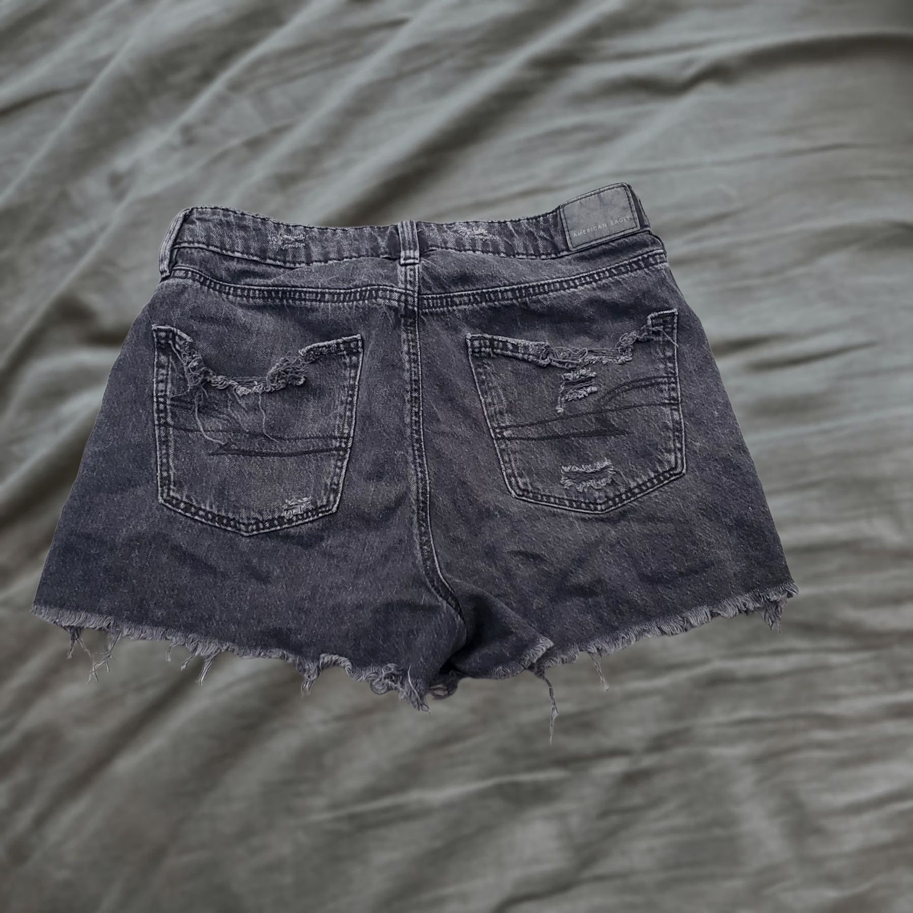 American Eagle Outfitters American Eagle Outfitters Gray Denim Cut-Off Shorts Womens Size 6 Size 28" / US 6 / IT 42 - 1 Thumbnail